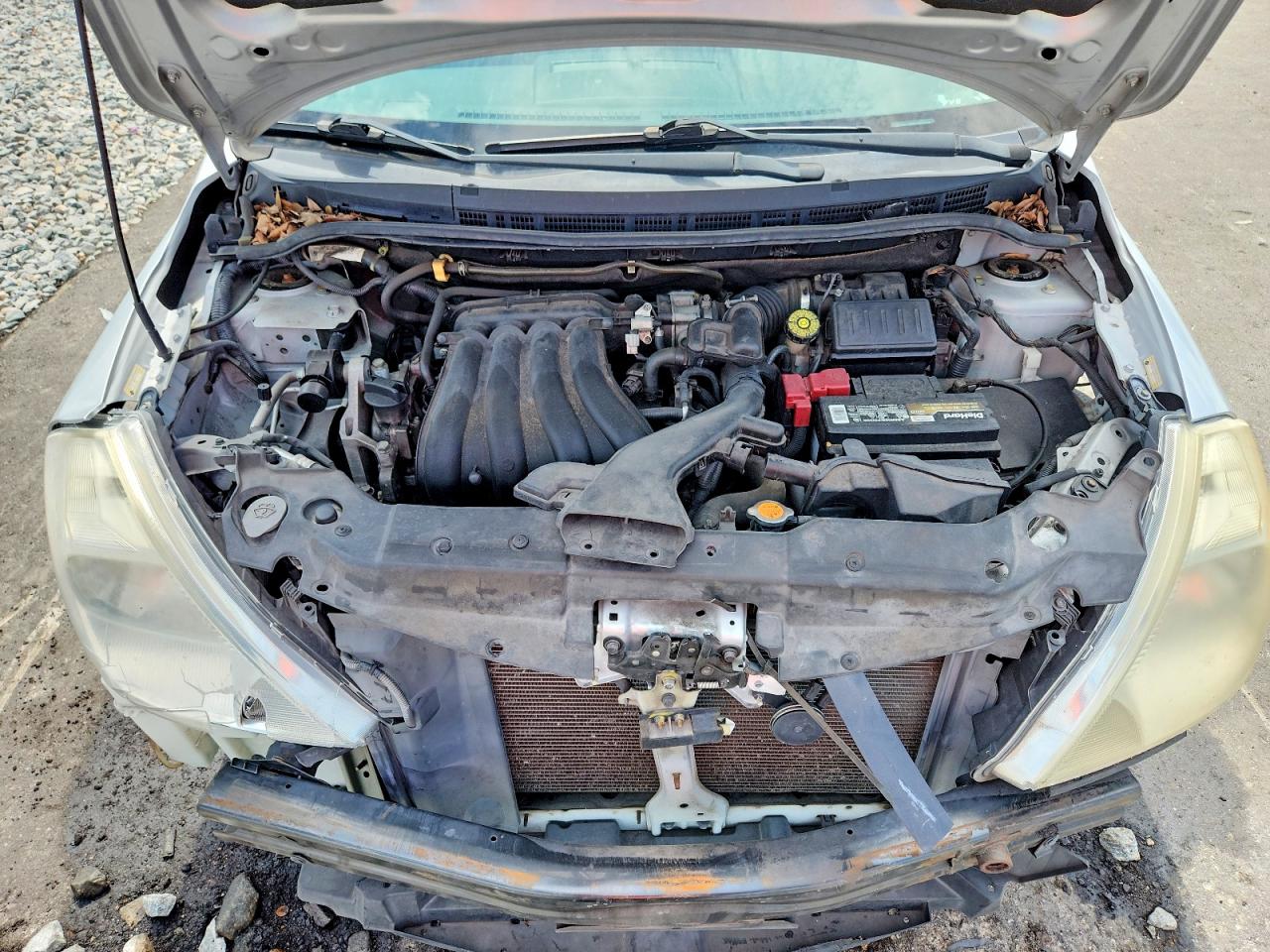 2012 Nissan Versa 1.8 S Silver vin: 3N1BC1CP8CK809194