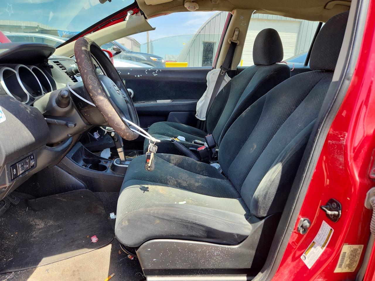 2012 Nissan Versa 1.8 S Red vin: 3N1BC1CP8CL370668