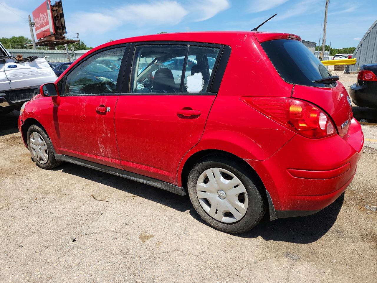 2012 Nissan Versa 1.8 S Red vin: 3N1BC1CP8CL370668