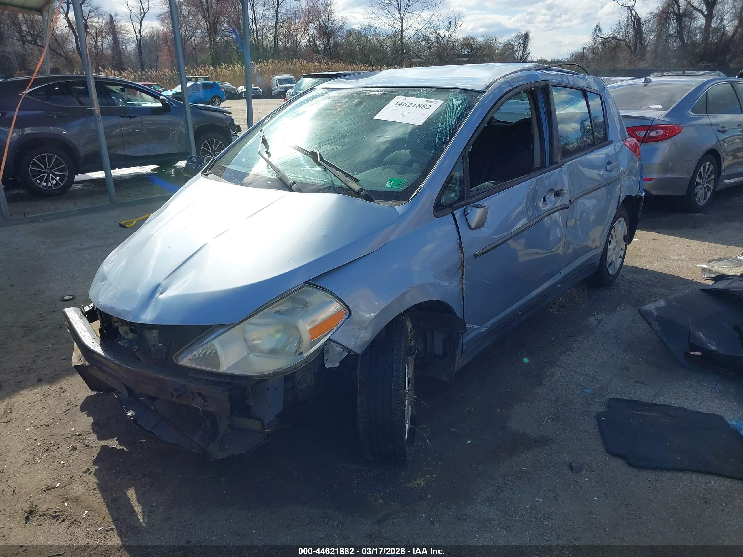 2010 Nissan Versa 1.8s Light Blue vin: 3N1BC1CP9AL379344