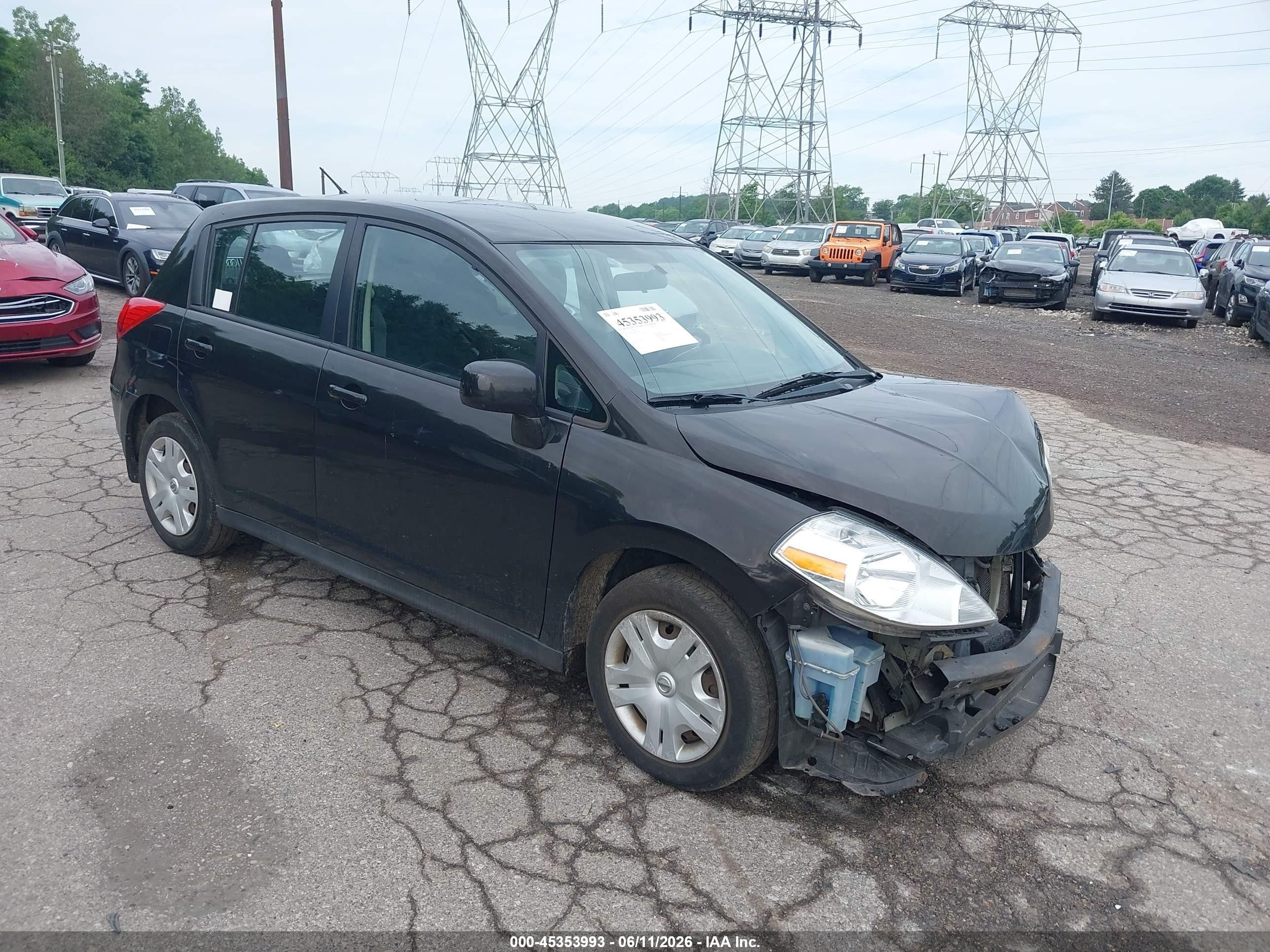 2011 Nissan Versa 1.8s Черный vin: 3N1BC1CP9BL365820