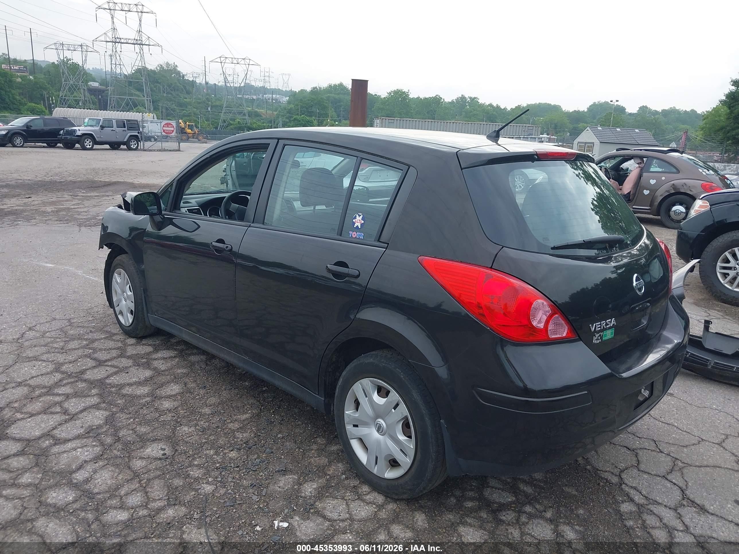 2011 Nissan Versa 1.8s Black vin: 3N1BC1CP9BL365820