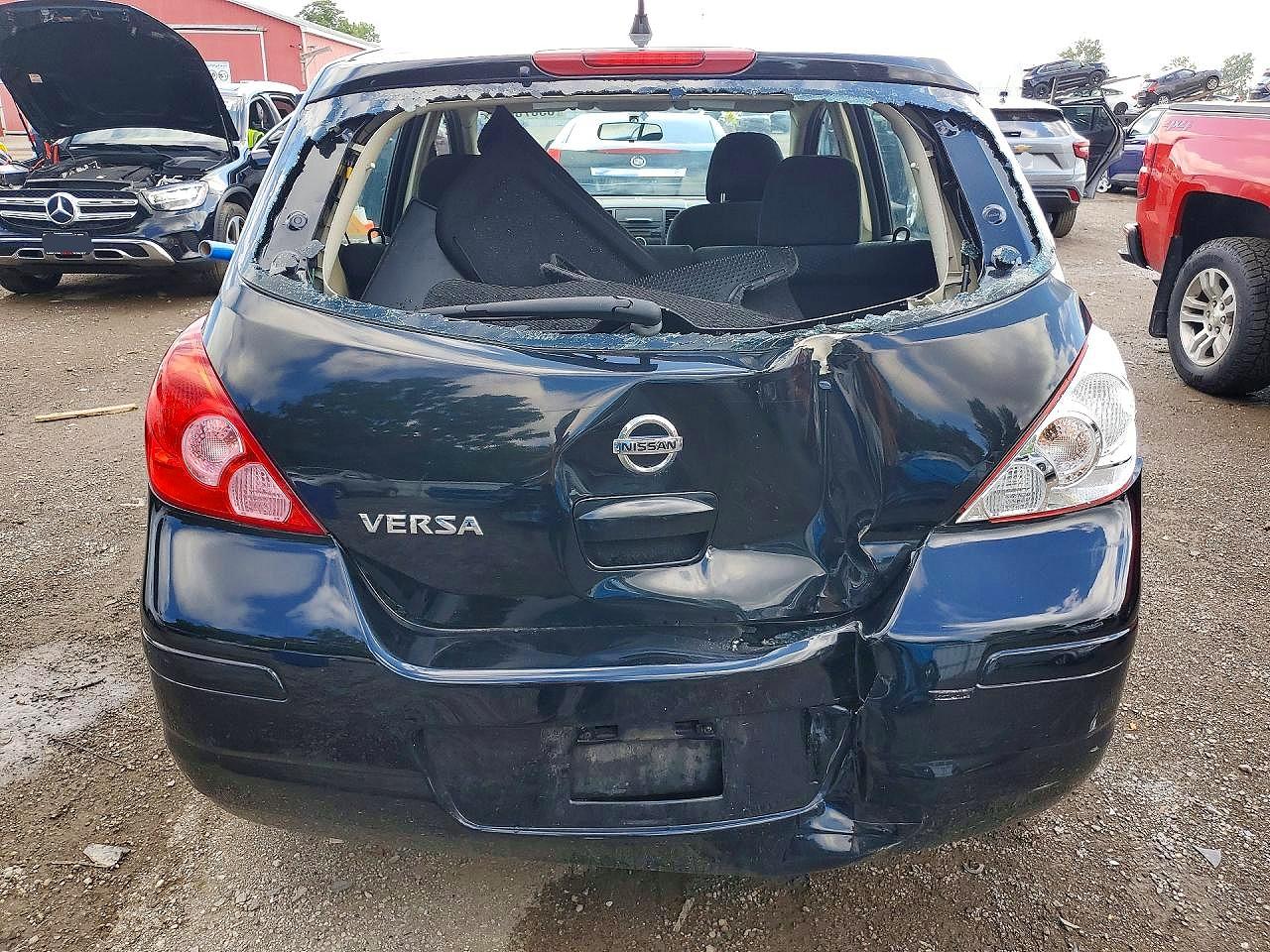 2011 Nissan Versa 1.8 S Black vin: 3N1BC1CP9BL486816