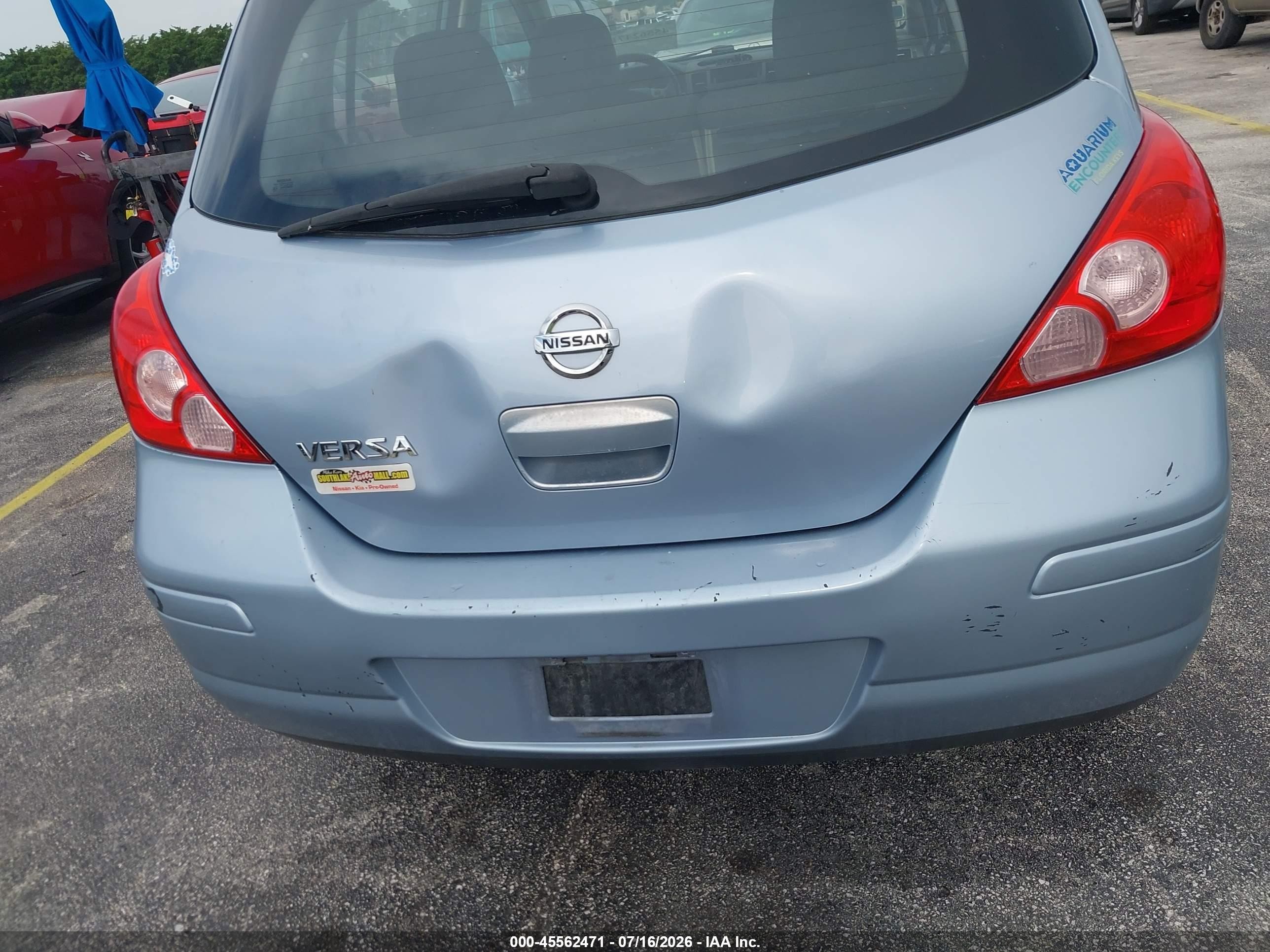 2011 Nissan Versa 1.8s Blue vin: 3N1BC1CP9BL492311