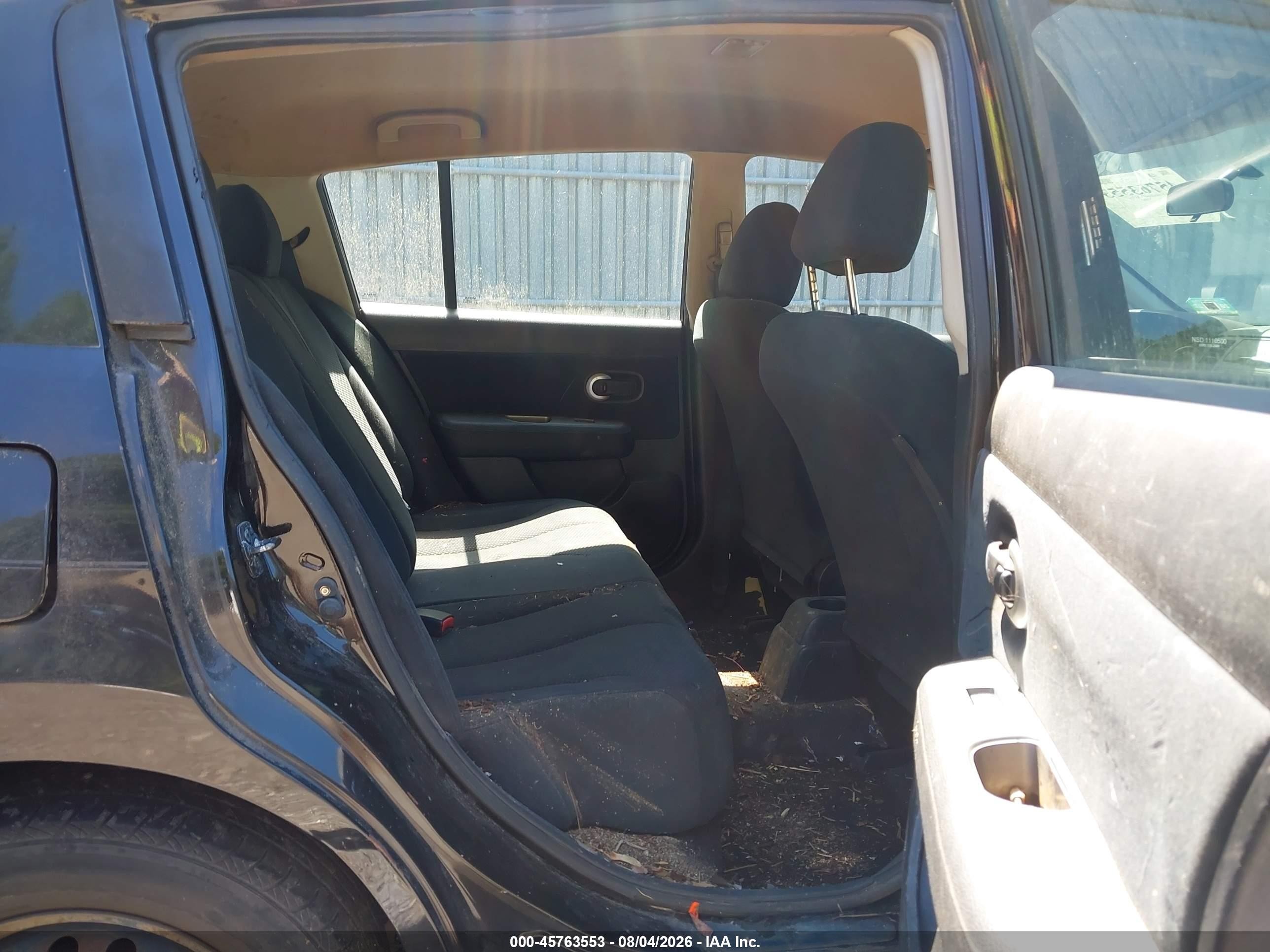 2011 Nissan Versa 1.8s Black vin: 3N1BC1CP9BL515568
