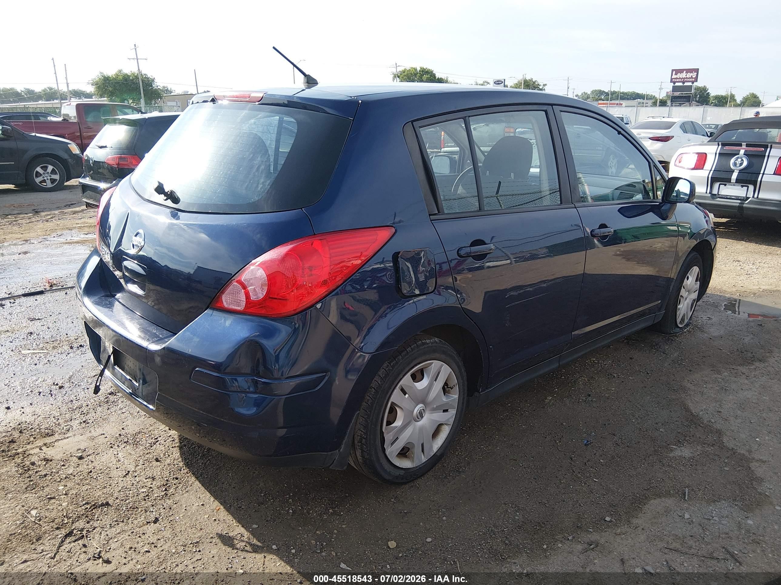 2012 Nissan Versa 1.8 S Blue vin: 3N1BC1CP9CK196695
