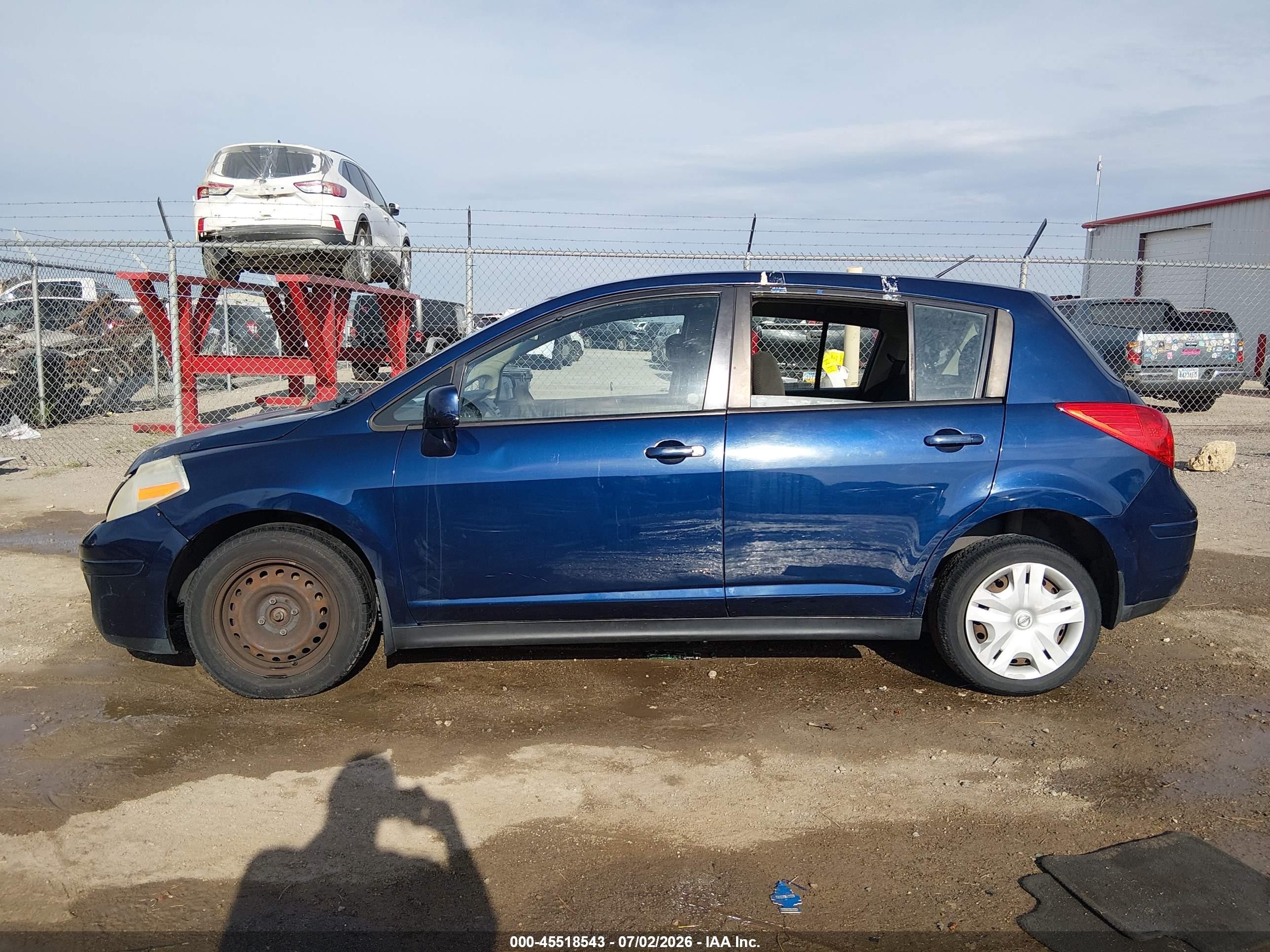 2012 Nissan Versa 1.8 S Blue vin: 3N1BC1CP9CK196695