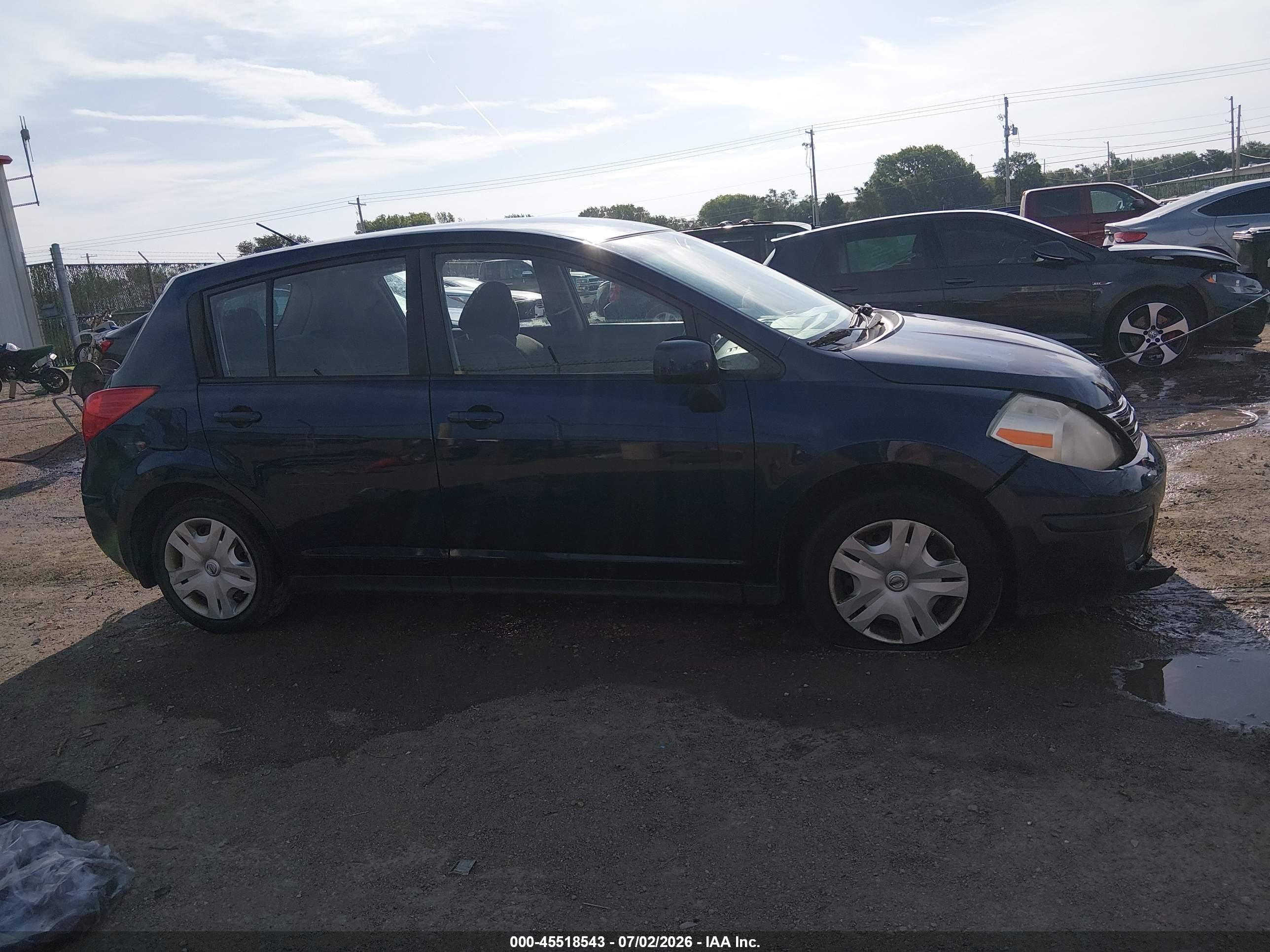 2012 Nissan Versa 1.8 S Blue vin: 3N1BC1CP9CK196695