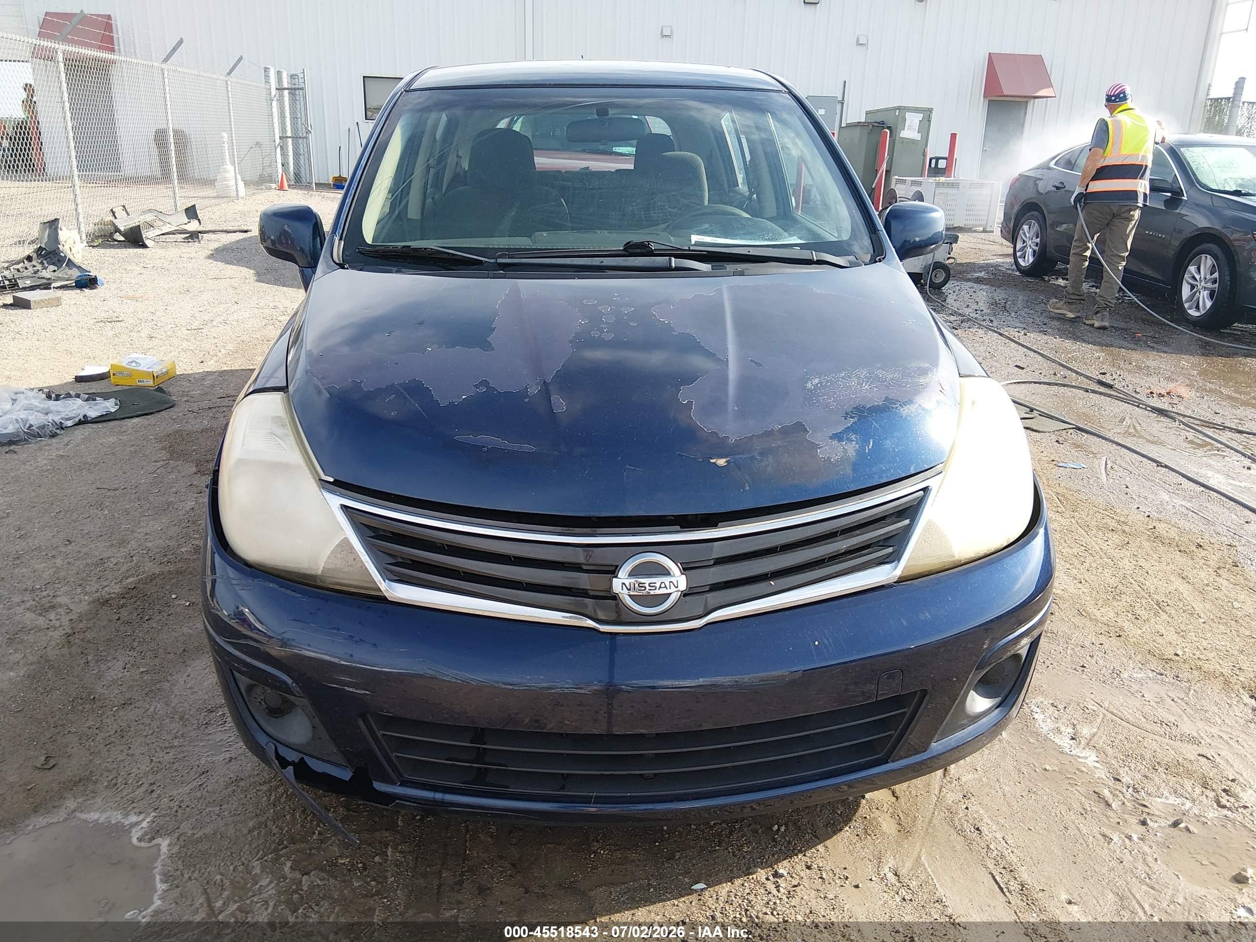 2012 Nissan Versa 1.8 S Blue vin: 3N1BC1CP9CK196695