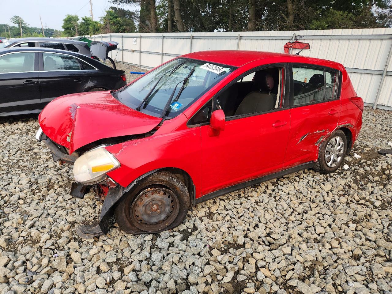 2012 Nissan Versa 1.8 S Red vin: 3N1BC1CP9CK200924