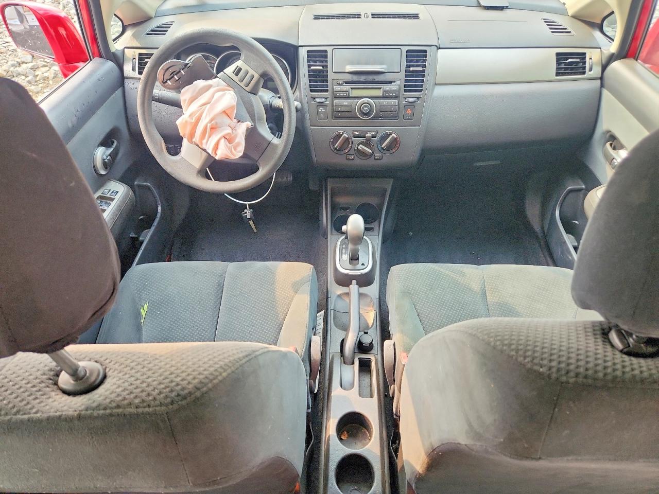 2012 Nissan Versa 1.8 S Red vin: 3N1BC1CP9CK200924