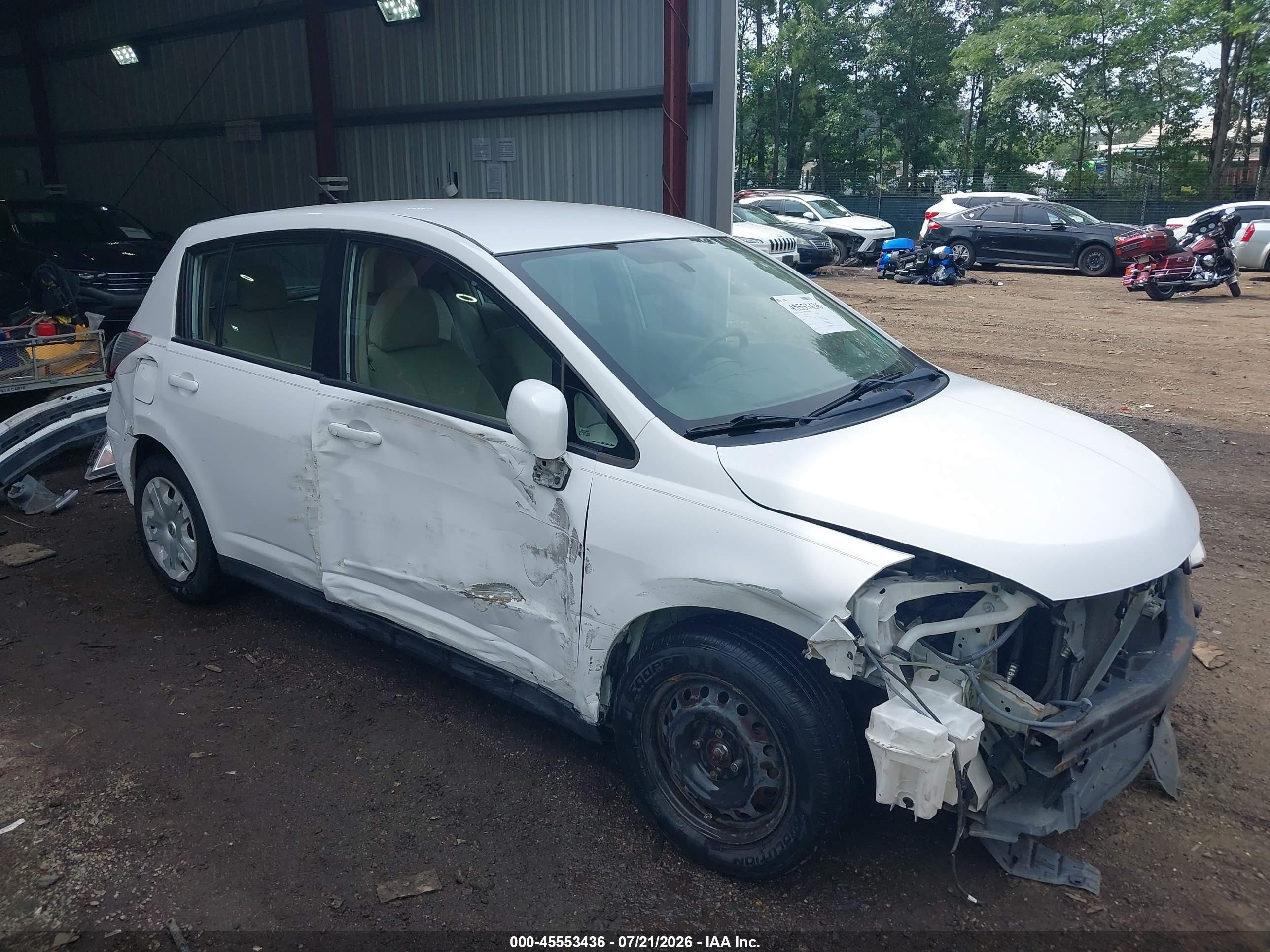 2012 Nissan Versa 1.8 S White vin: 3N1BC1CP9CK208294