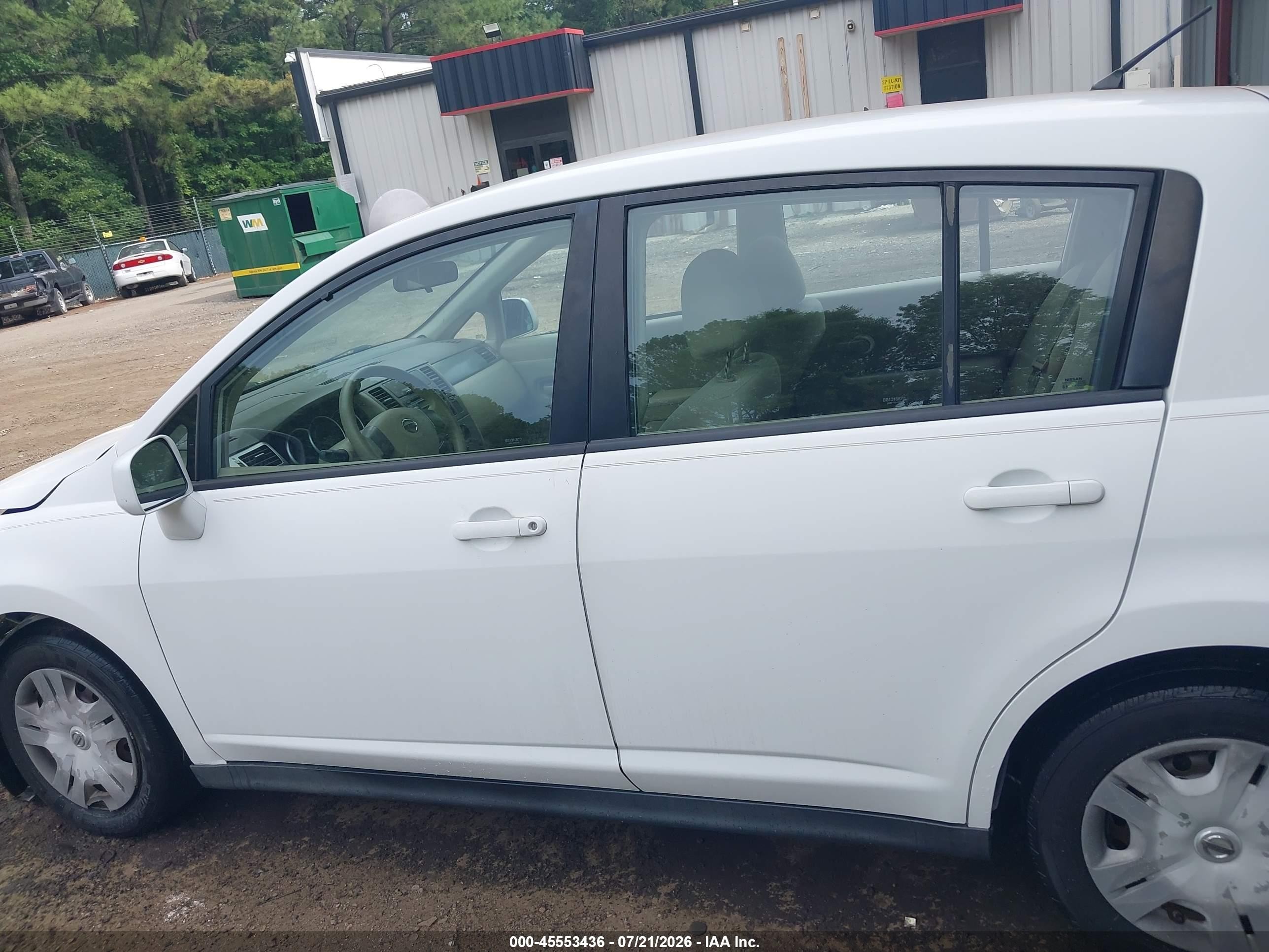 2012 Nissan Versa 1.8 S White vin: 3N1BC1CP9CK208294
