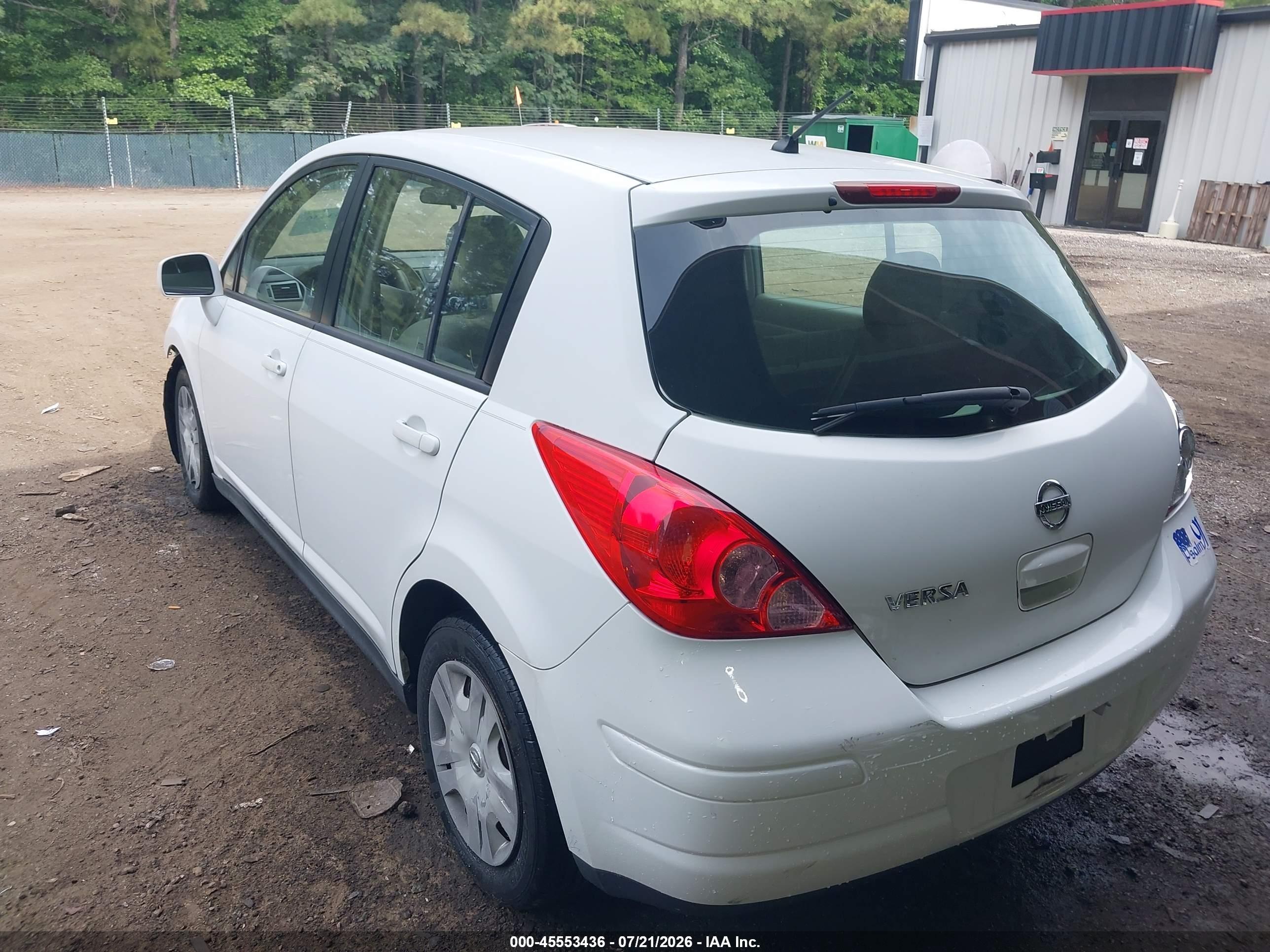 2012 Nissan Versa 1.8 S White vin: 3N1BC1CP9CK208294