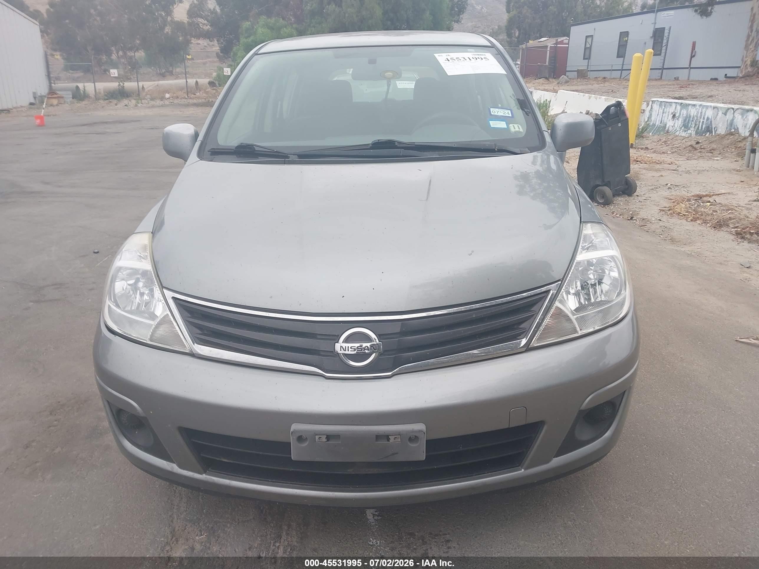 2012 Nissan Versa 1.8 S Gray vin: 3N1BC1CP9CK218047