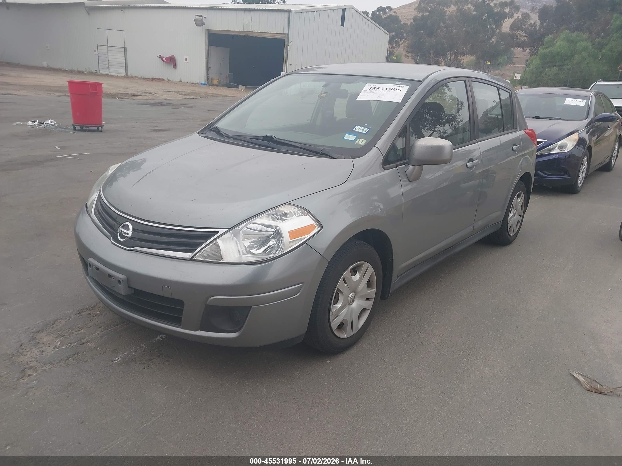 2012 Nissan Versa 1.8 S Gray vin: 3N1BC1CP9CK218047