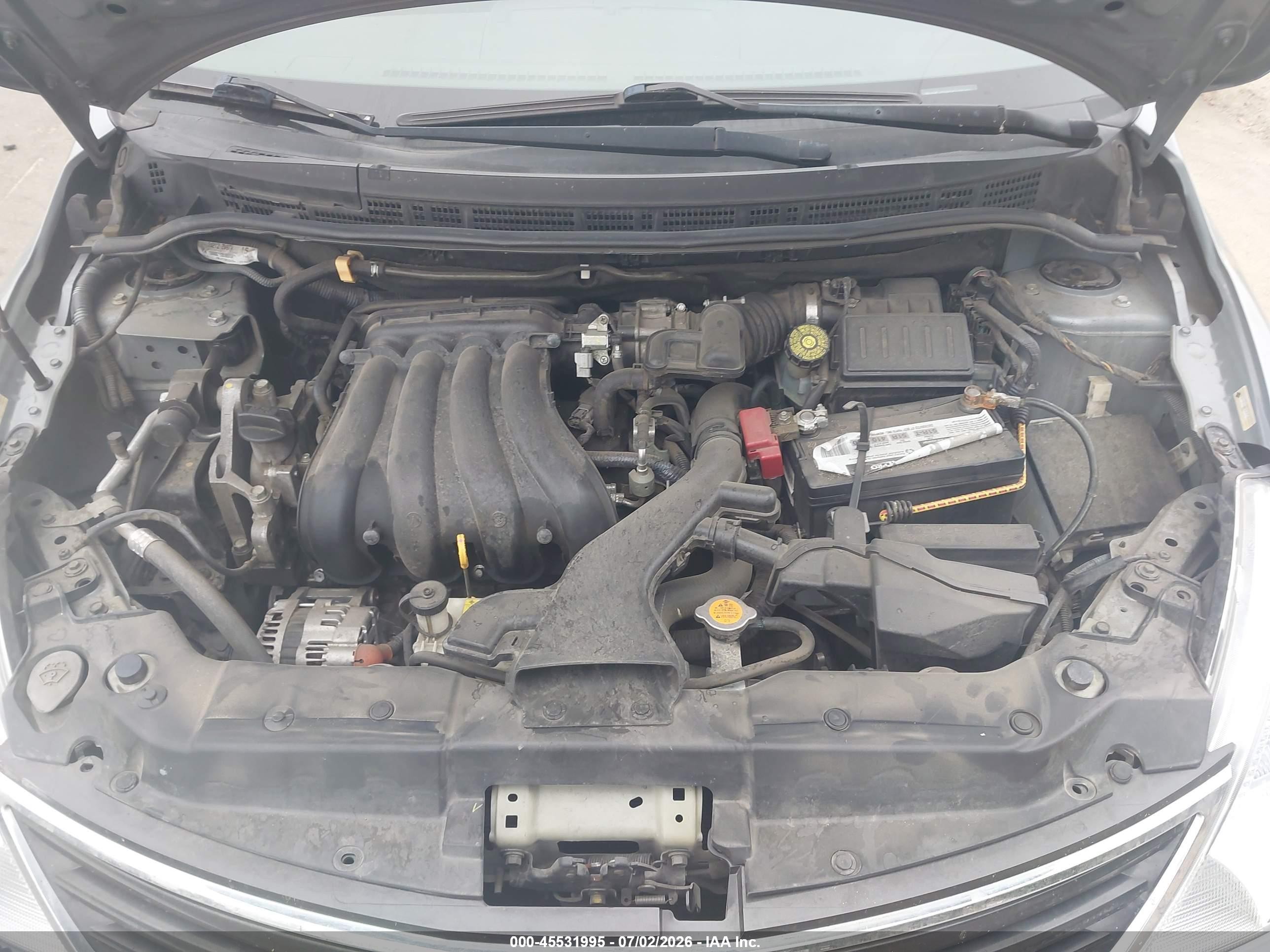 2012 Nissan Versa 1.8 S Gray vin: 3N1BC1CP9CK218047