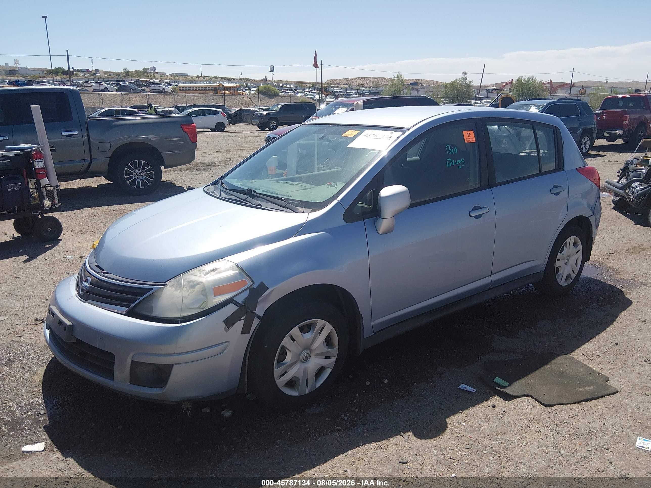 2012 Nissan Versa 1.8 S Синий vin: 3N1BC1CP9CK228996