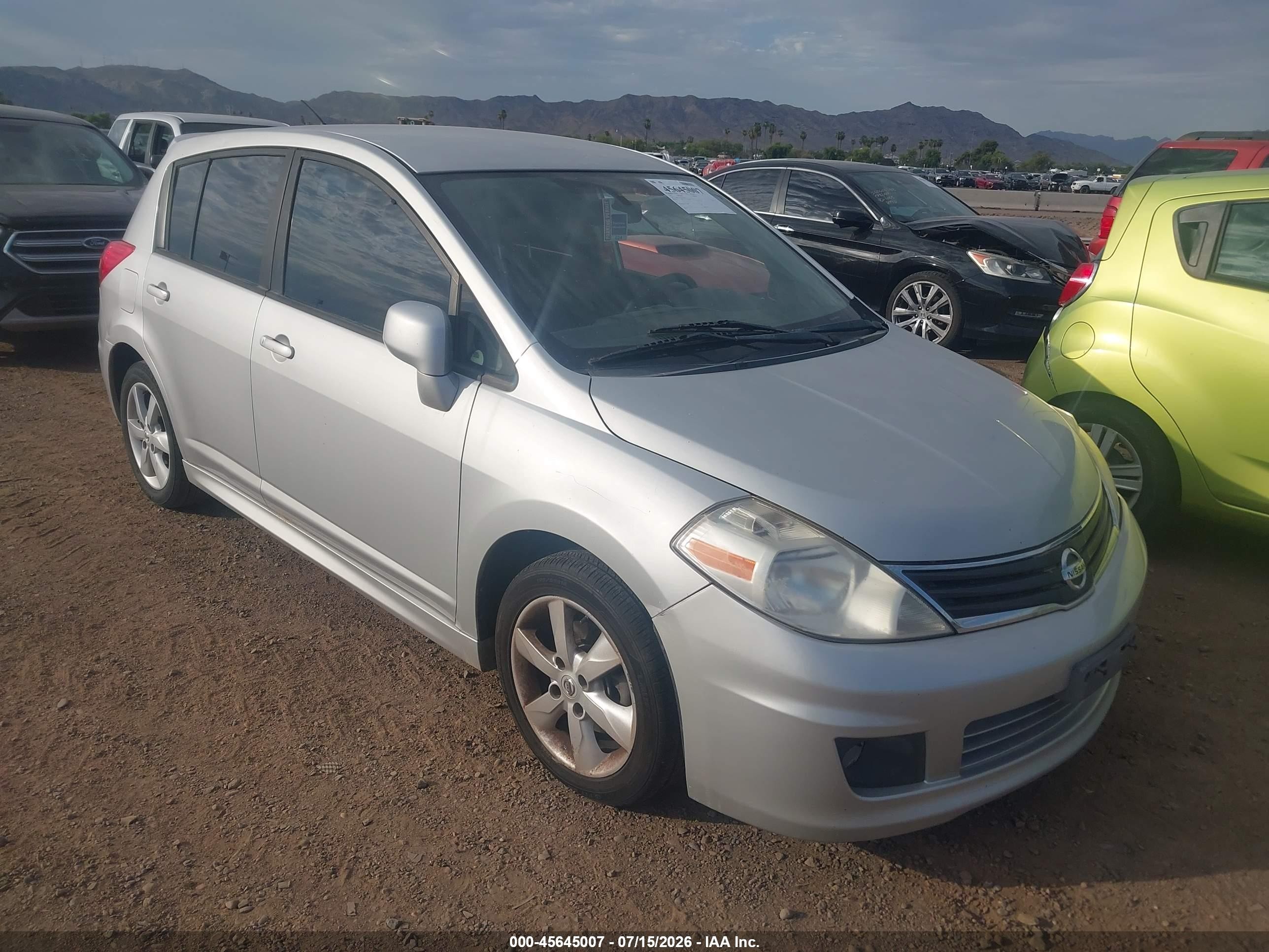 2012 Nissan Versa 1.8 Sl Gray vin: 3N1BC1CP9CK245510