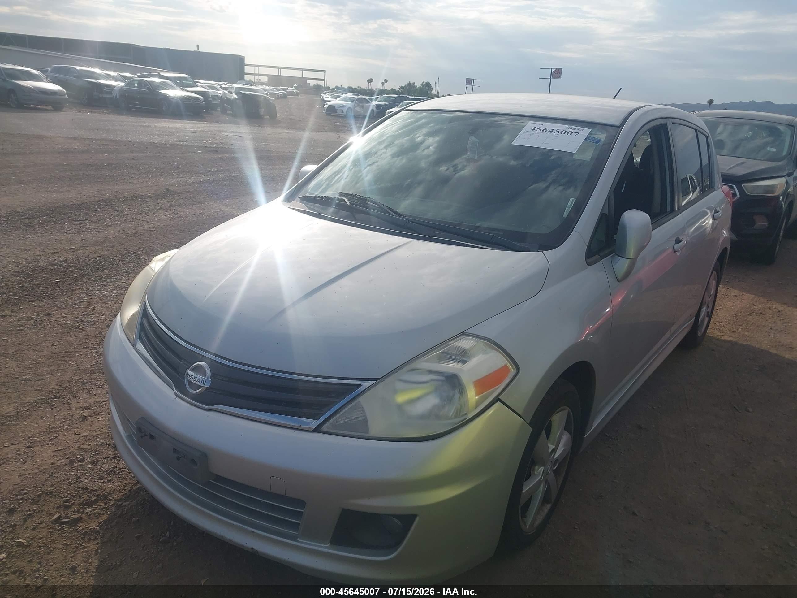2012 Nissan Versa 1.8 Sl Серый vin: 3N1BC1CP9CK245510