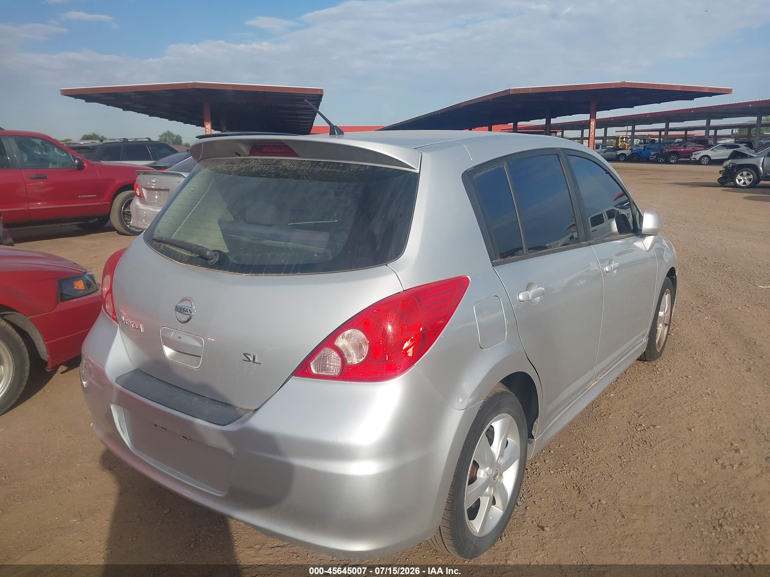 2012 Nissan Versa 1.8 Sl Серый vin: 3N1BC1CP9CK245510