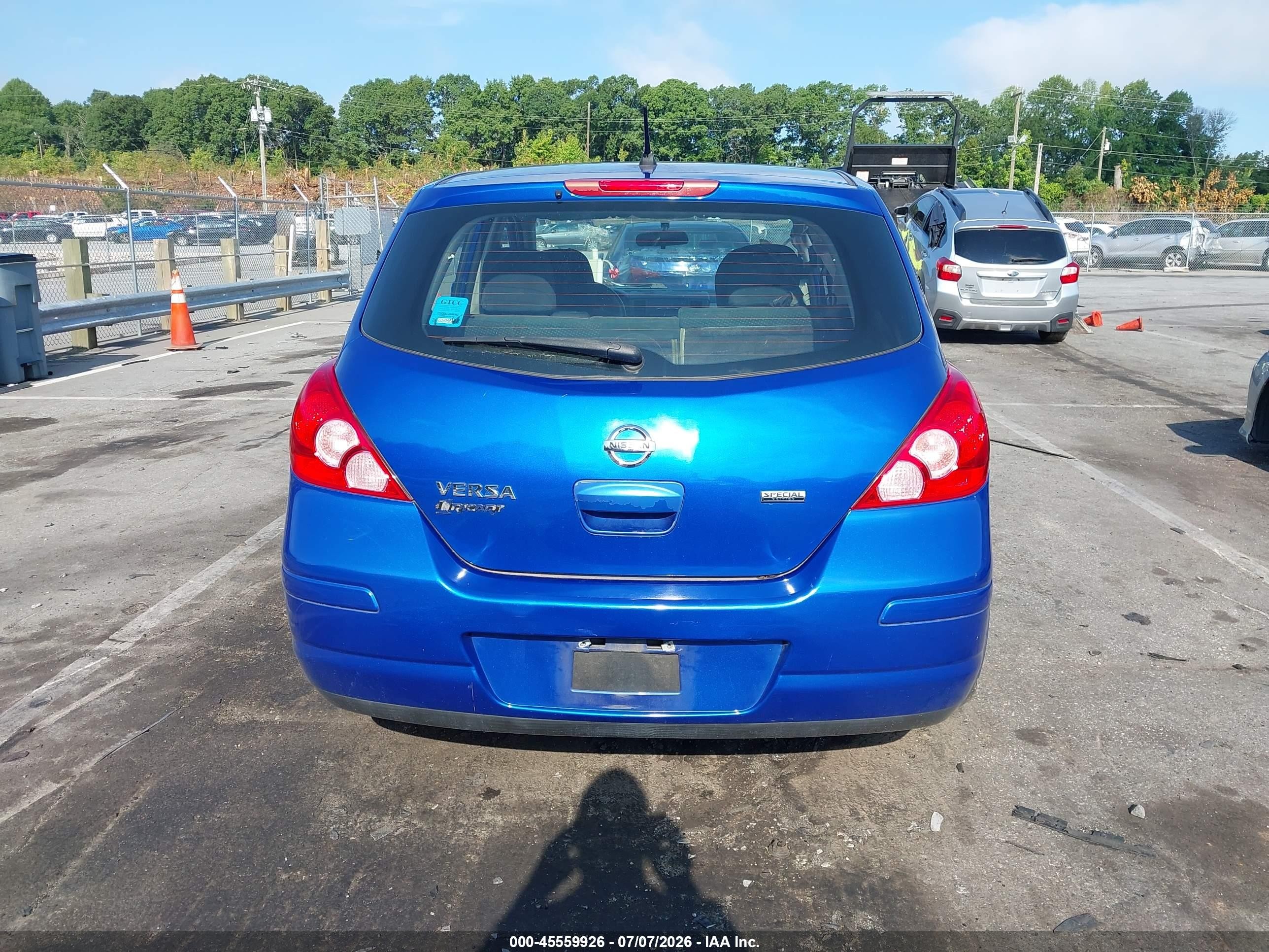 2012 Nissan Versa 1.8 S Blue vin: 3N1BC1CP9CK246978