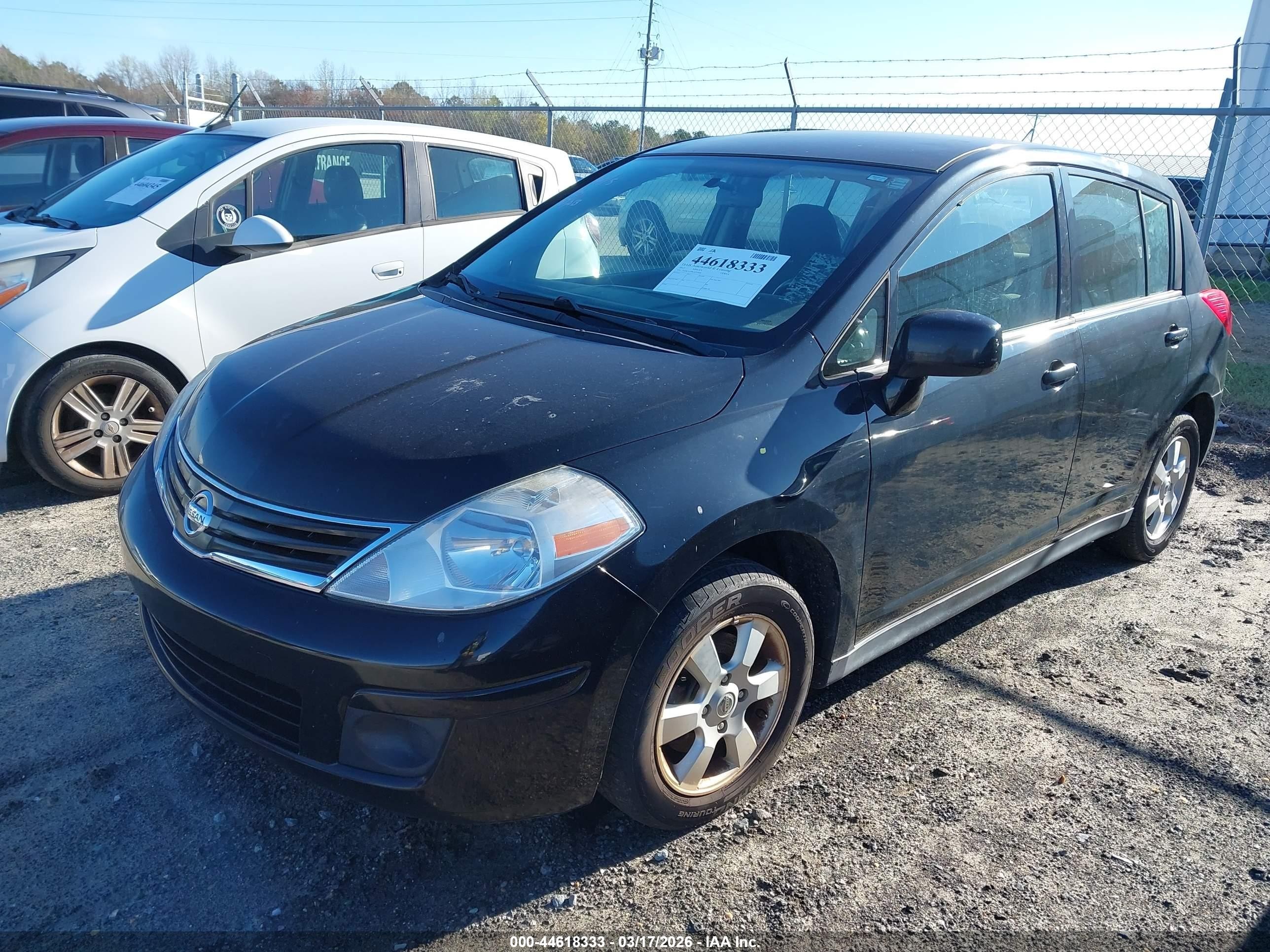 2012 Nissan Versa 1.8 S Black vin: 3N1BC1CP9CK275669