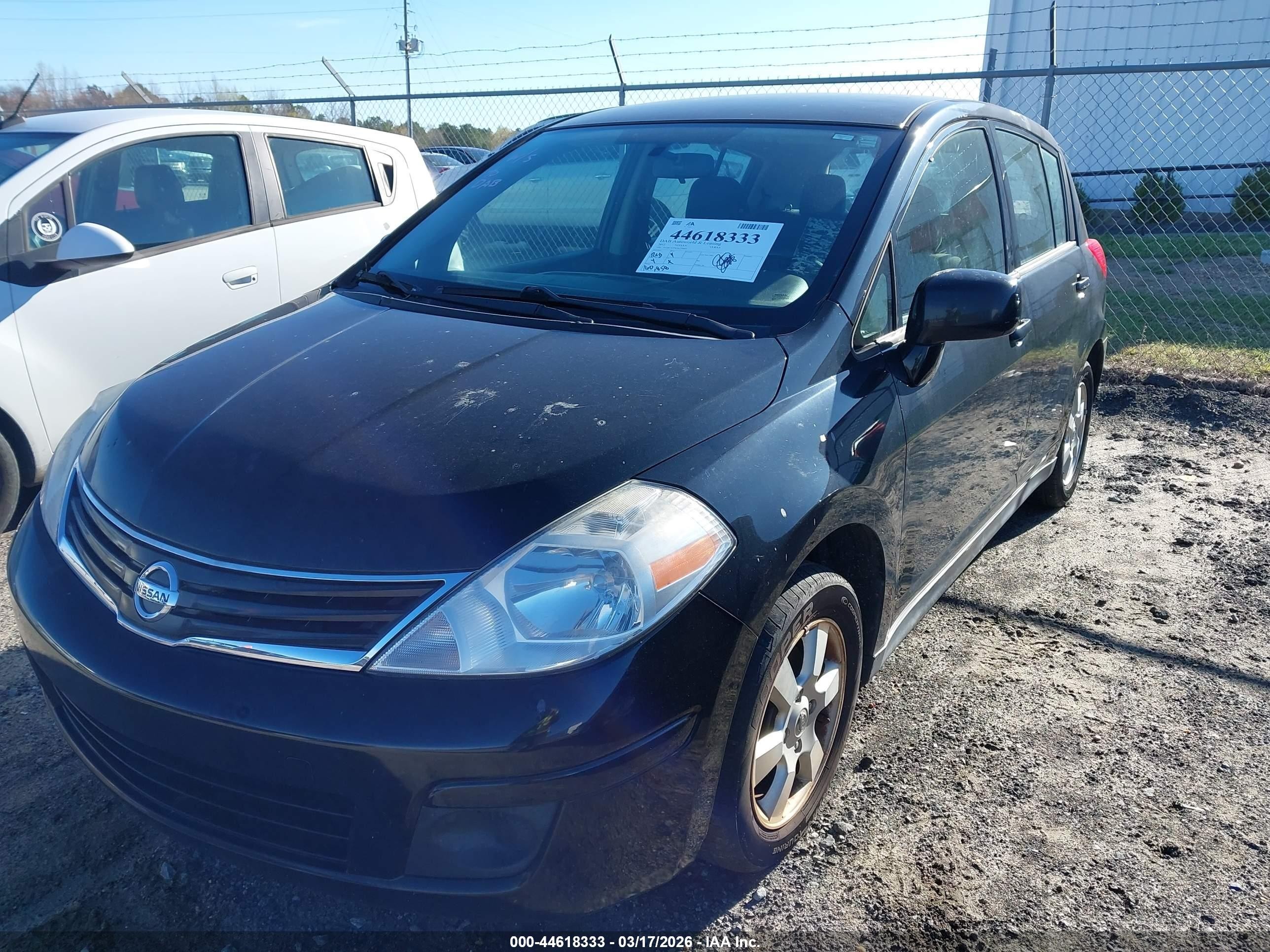 2012 Nissan Versa 1.8 S Black vin: 3N1BC1CP9CK275669