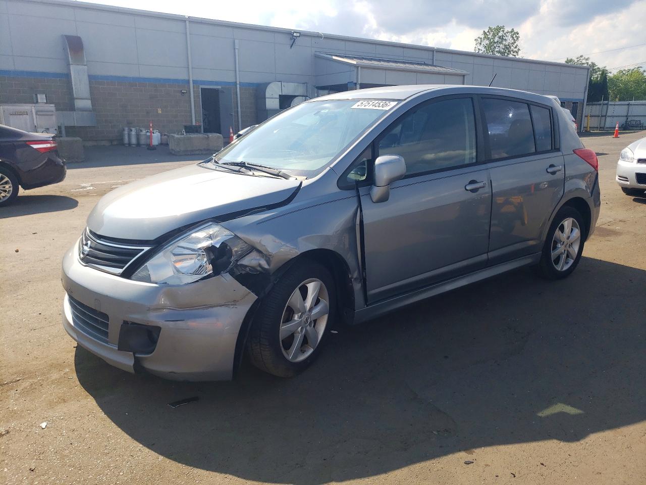 2012 Nissan Versa 1.8 S Silver vin: 3N1BC1CP9CK284307