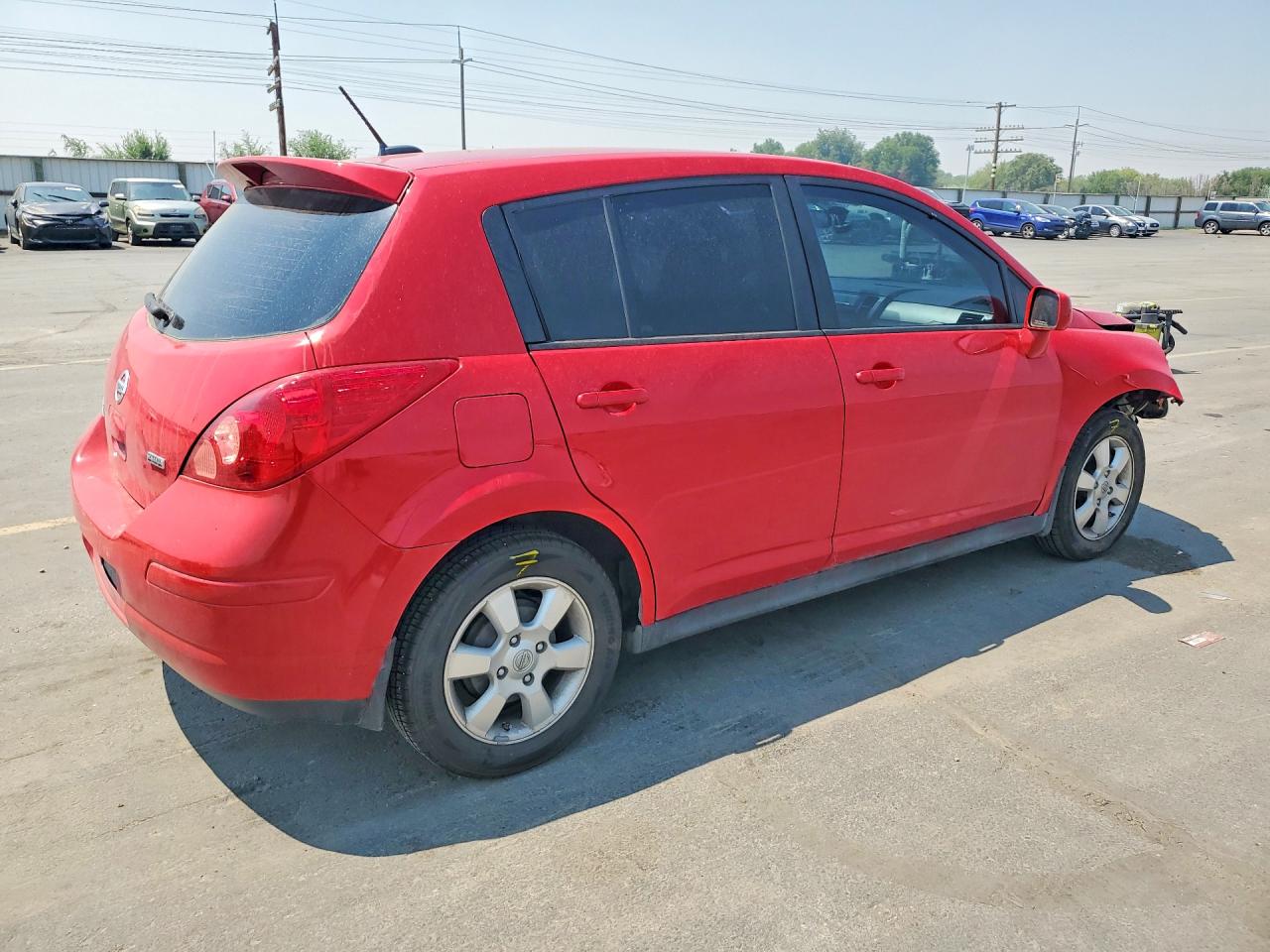 2012 Nissan Versa 1.8 S Red vin: 3N1BC1CP9CK292357
