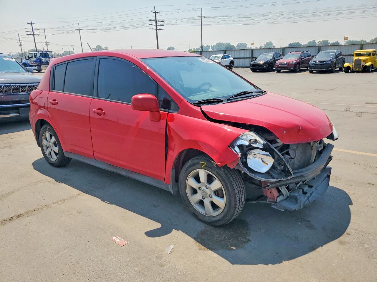 2012 Nissan Versa 1.8 S Red vin: 3N1BC1CP9CK292357