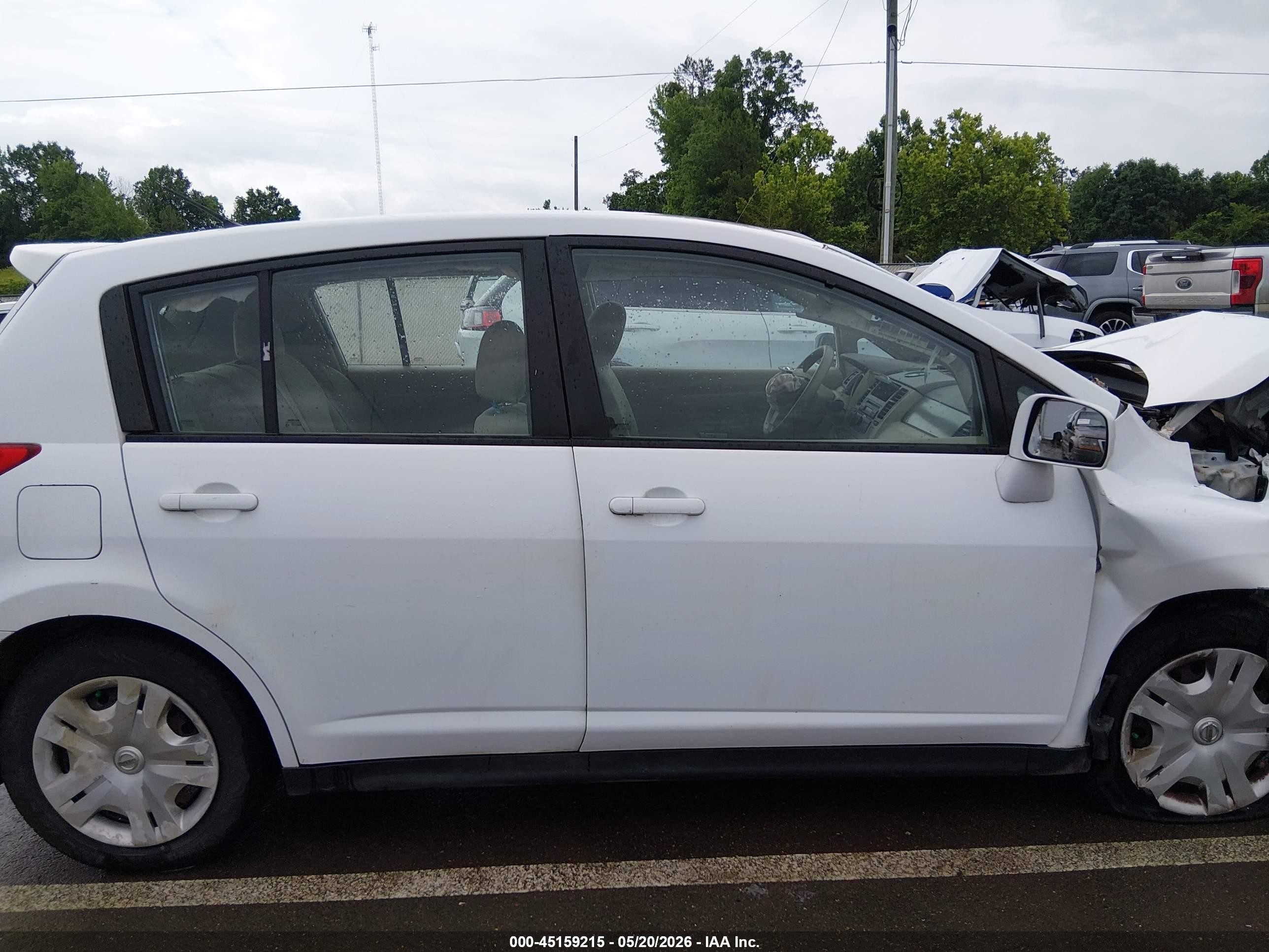 2012 Nissan Versa 1.8 S White vin: 3N1BC1CP9CK296456