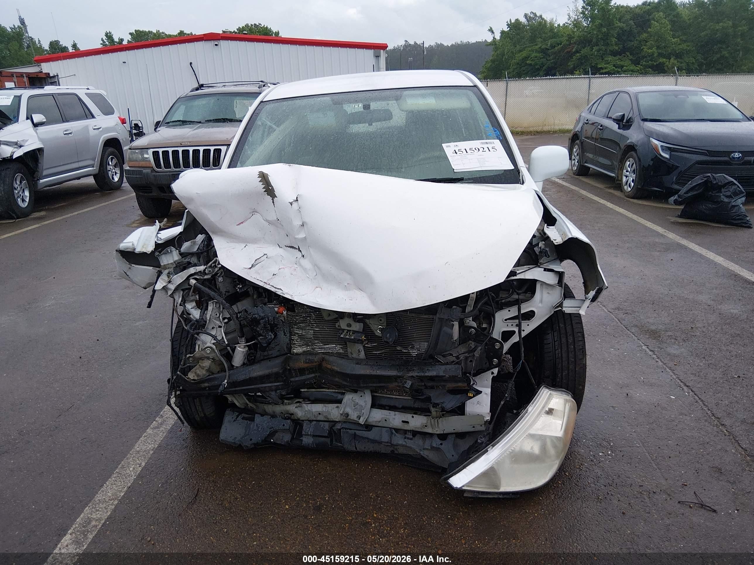 2012 Nissan Versa 1.8 S White vin: 3N1BC1CP9CK296456