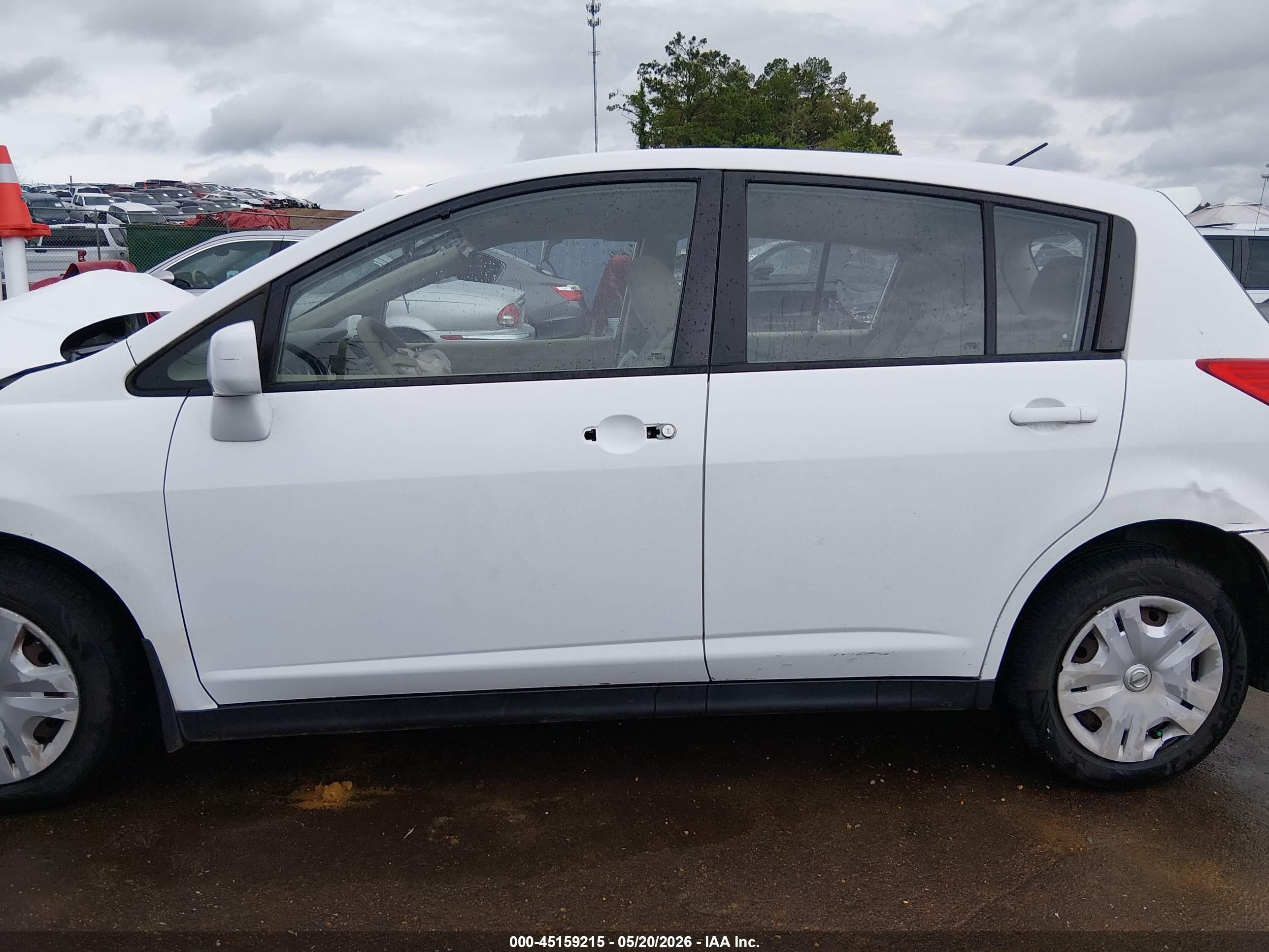 2012 Nissan Versa 1.8 S White vin: 3N1BC1CP9CK296456