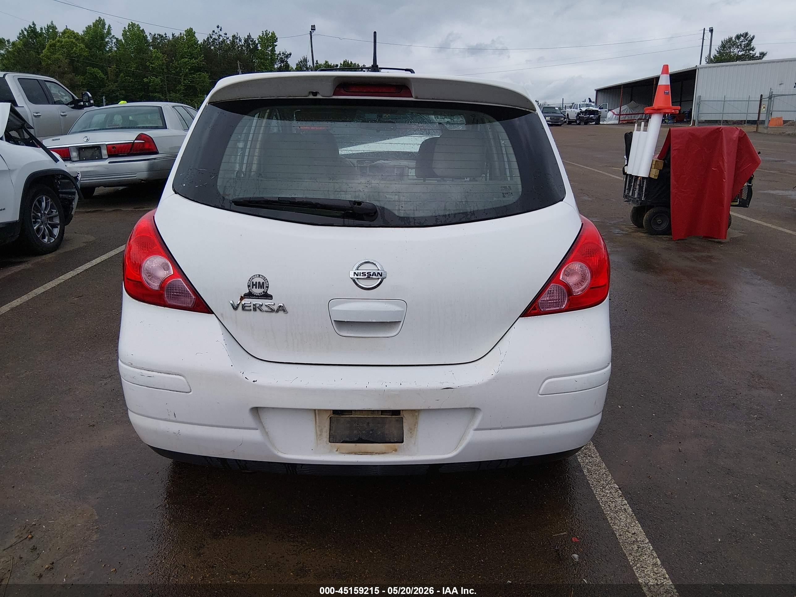 2012 Nissan Versa 1.8 S White vin: 3N1BC1CP9CK296456