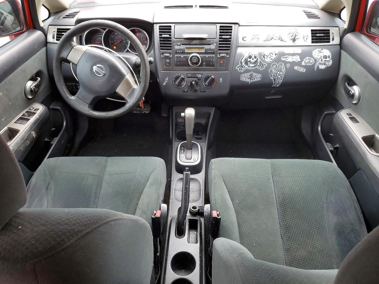 2012 Nissan Versa 1.8 S Red vin: 3N1BC1CP9CK806207
