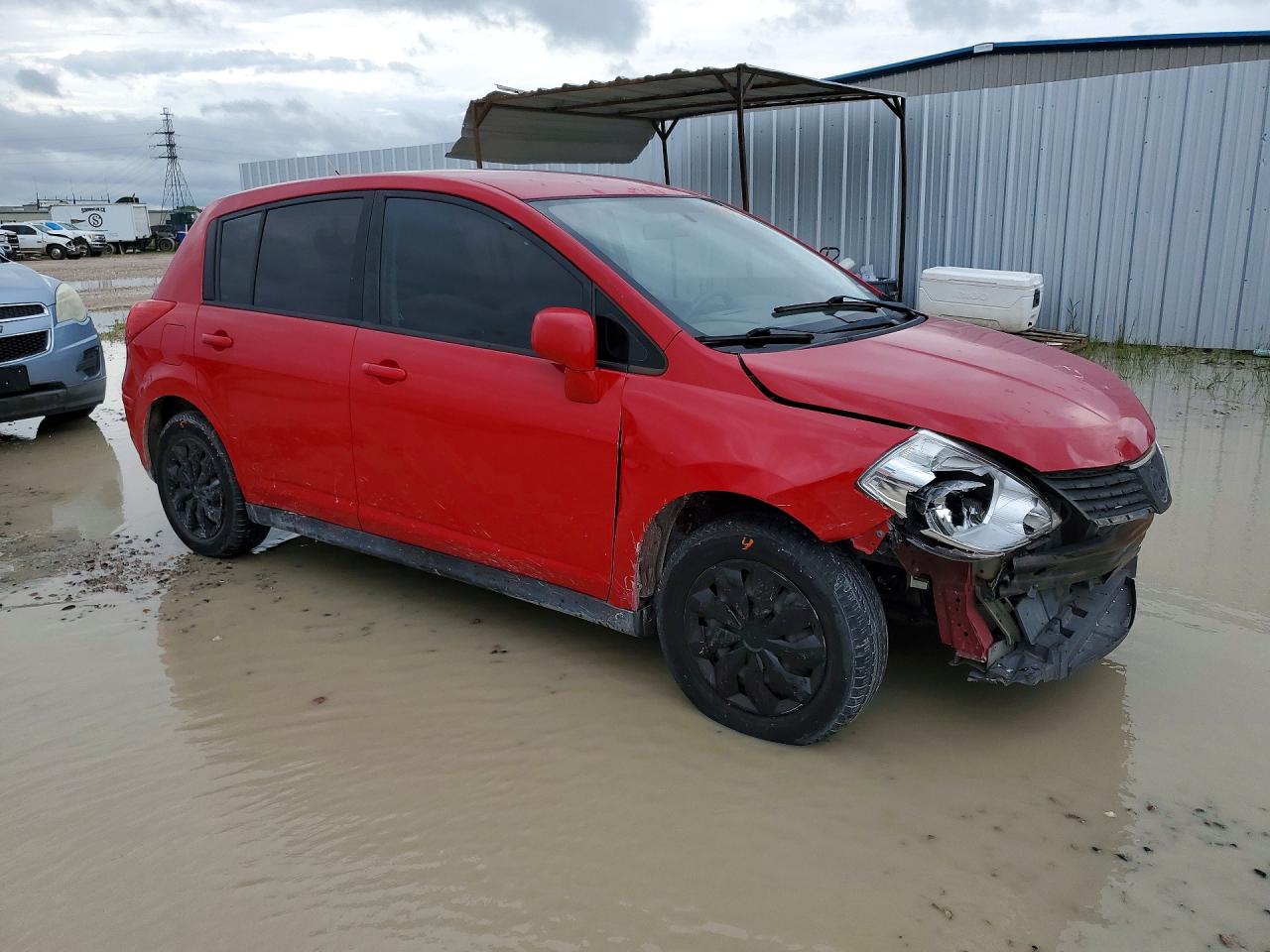 2012 Nissan Versa 1.8 S Red vin: 3N1BC1CP9CK806207