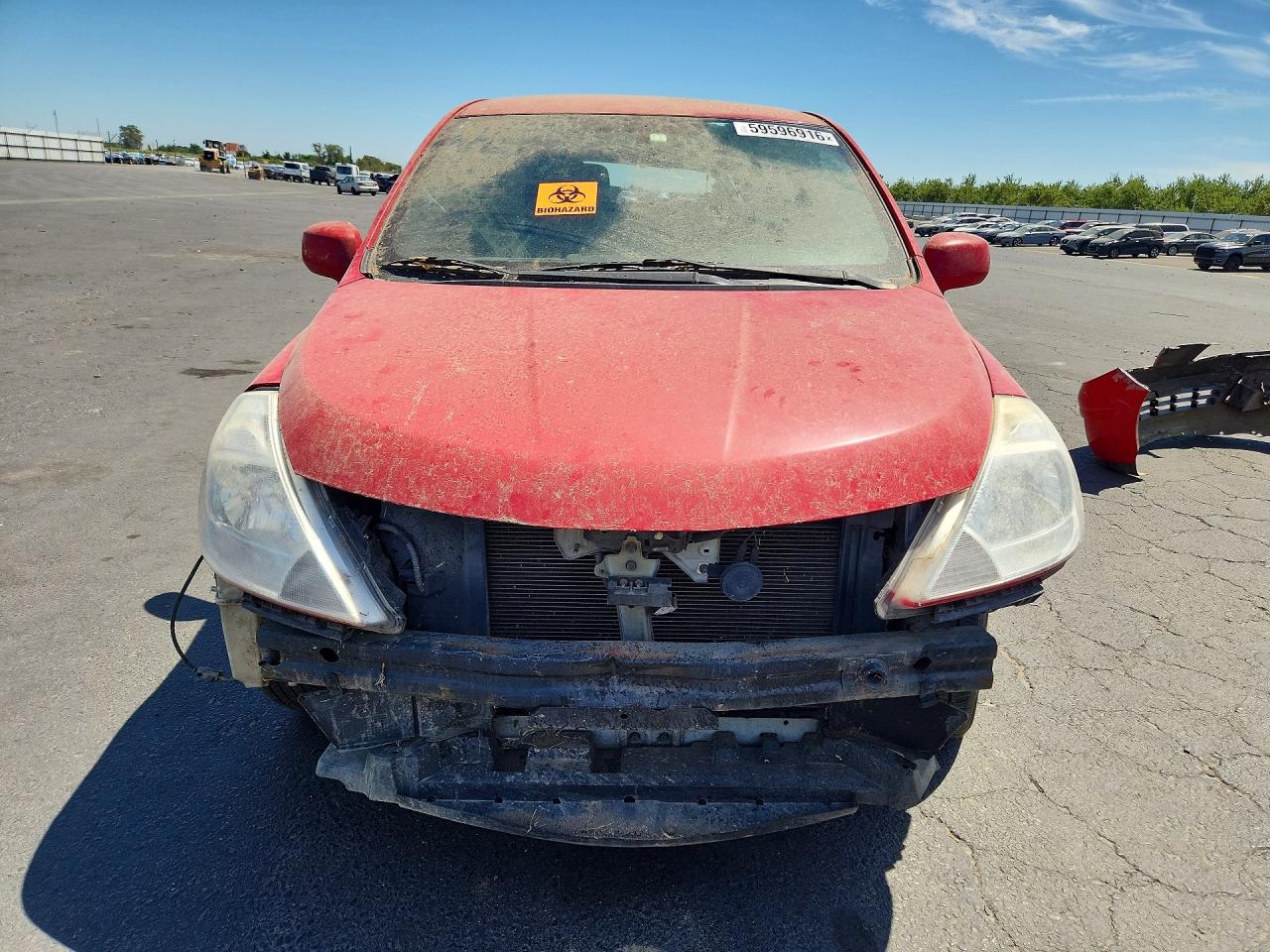 2012 Nissan Versa Red vin: 3N1BC1CP9CK807521