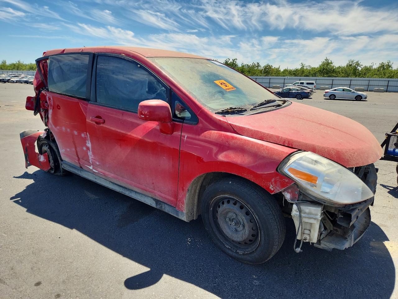 2012 Nissan Versa Red vin: 3N1BC1CP9CK807521