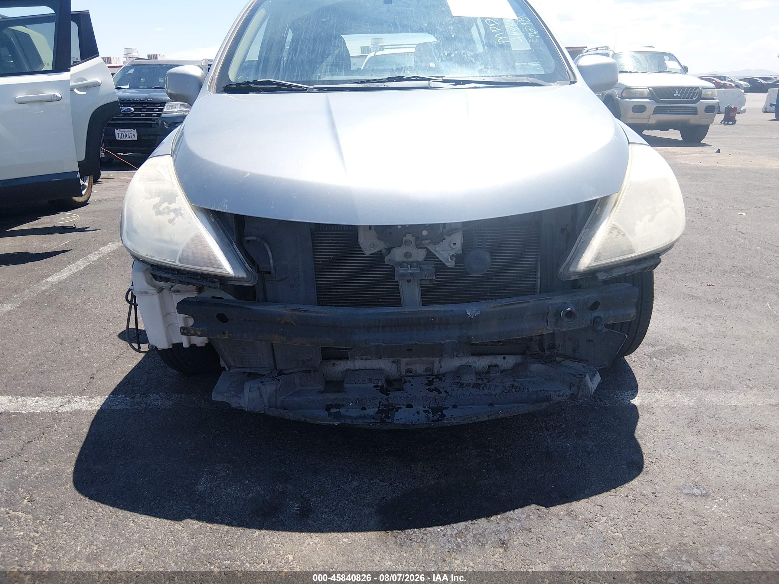 2012 Nissan Versa 1.8 S Gray vin: 3N1BC1CP9CL361381