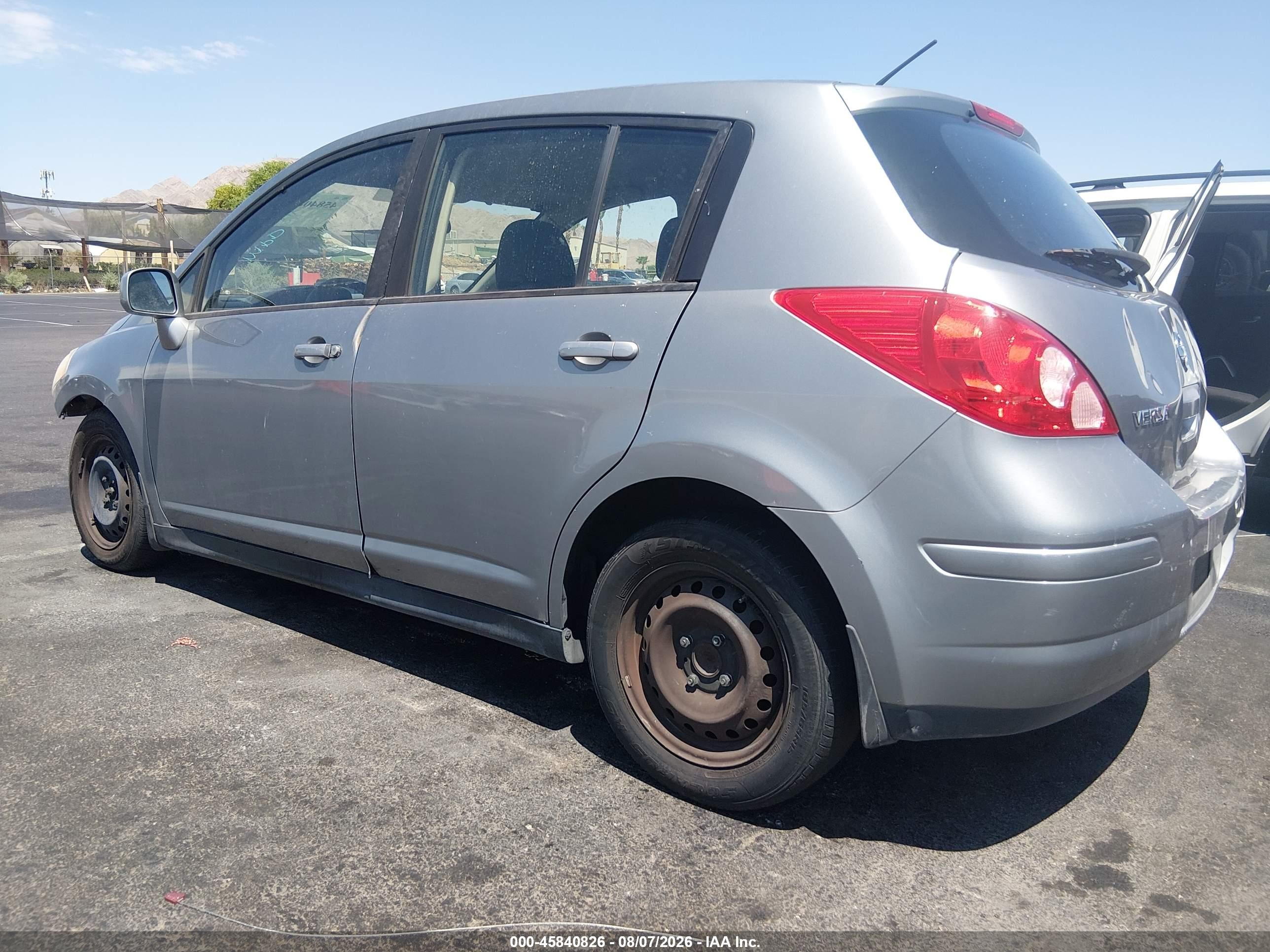 2012 Nissan Versa 1.8 S Gray vin: 3N1BC1CP9CL361381