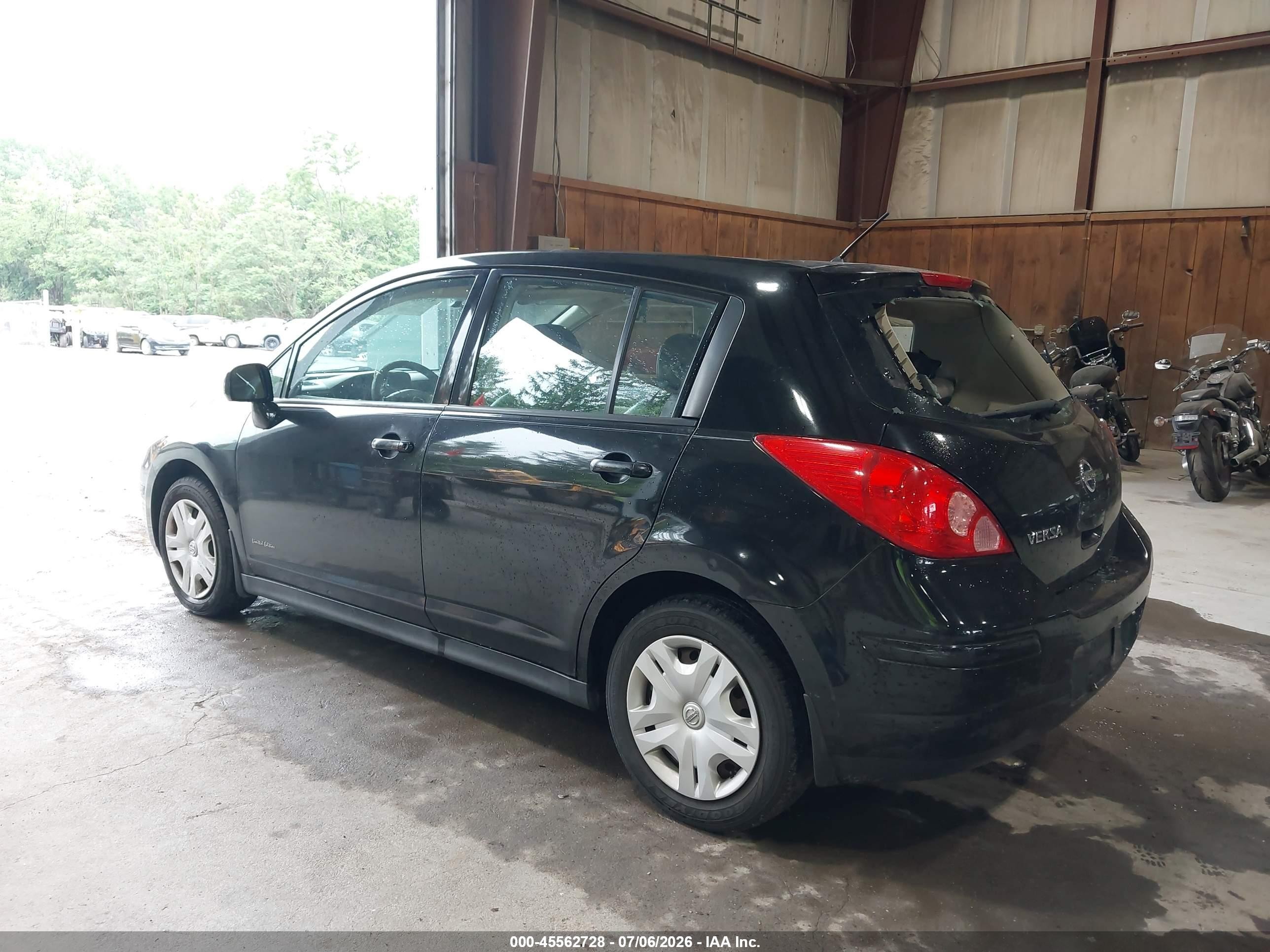2010 Nissan Versa 1.8s Black vin: 3N1BC1CPXAL374282