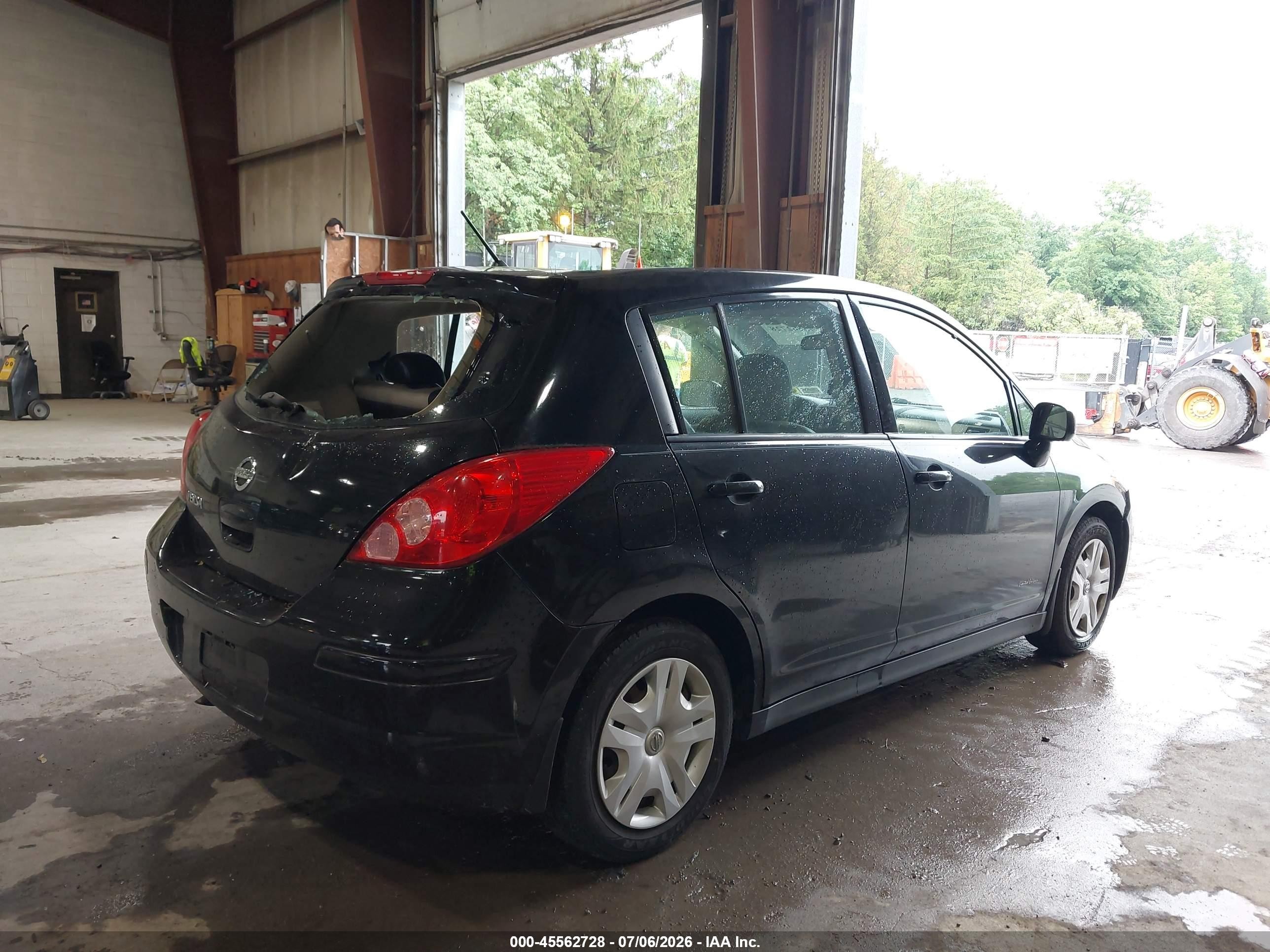 2010 Nissan Versa 1.8s Black vin: 3N1BC1CPXAL374282