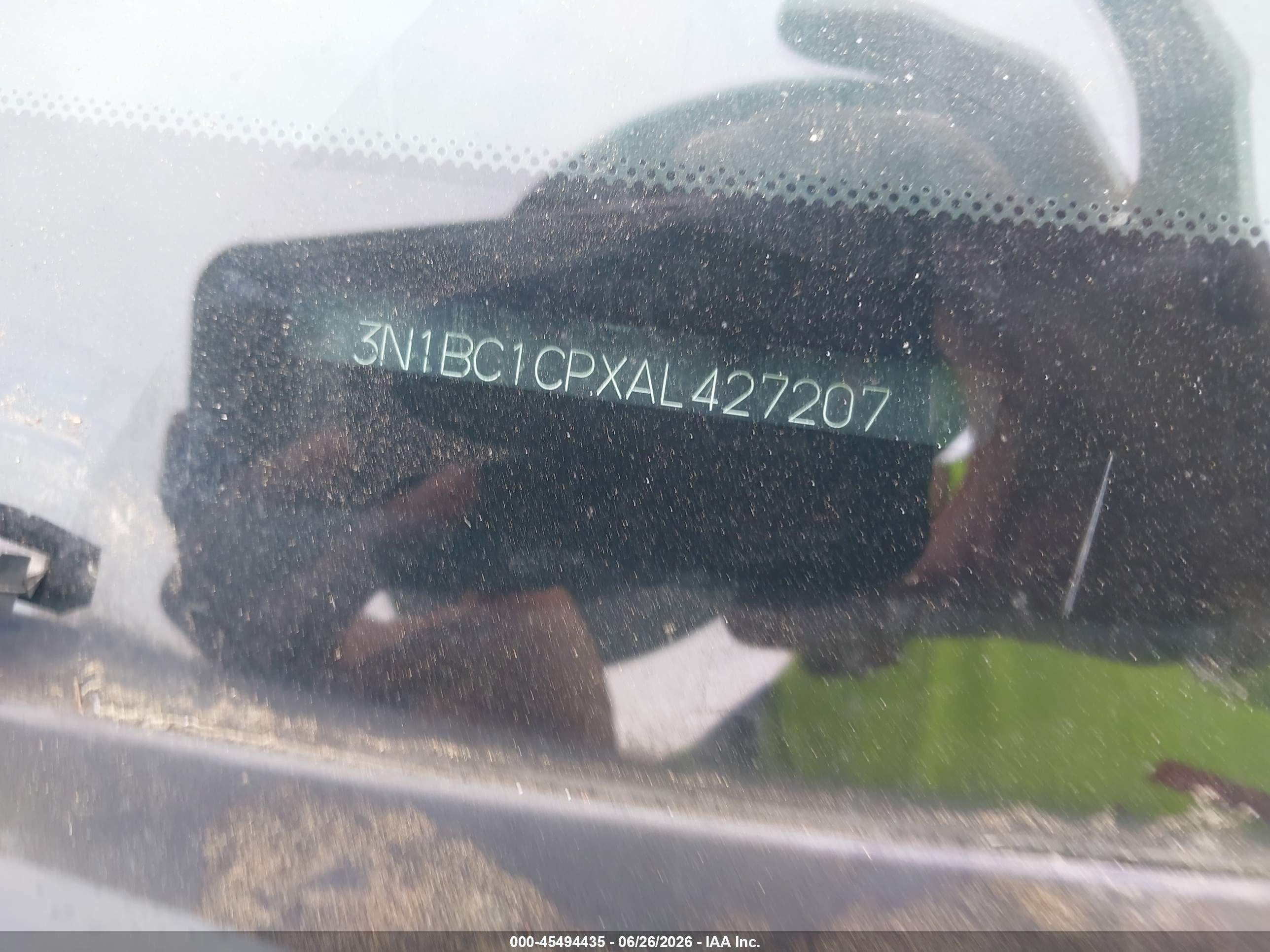 2010 Nissan Versa 1.8s Серый vin: 3N1BC1CPXAL427207