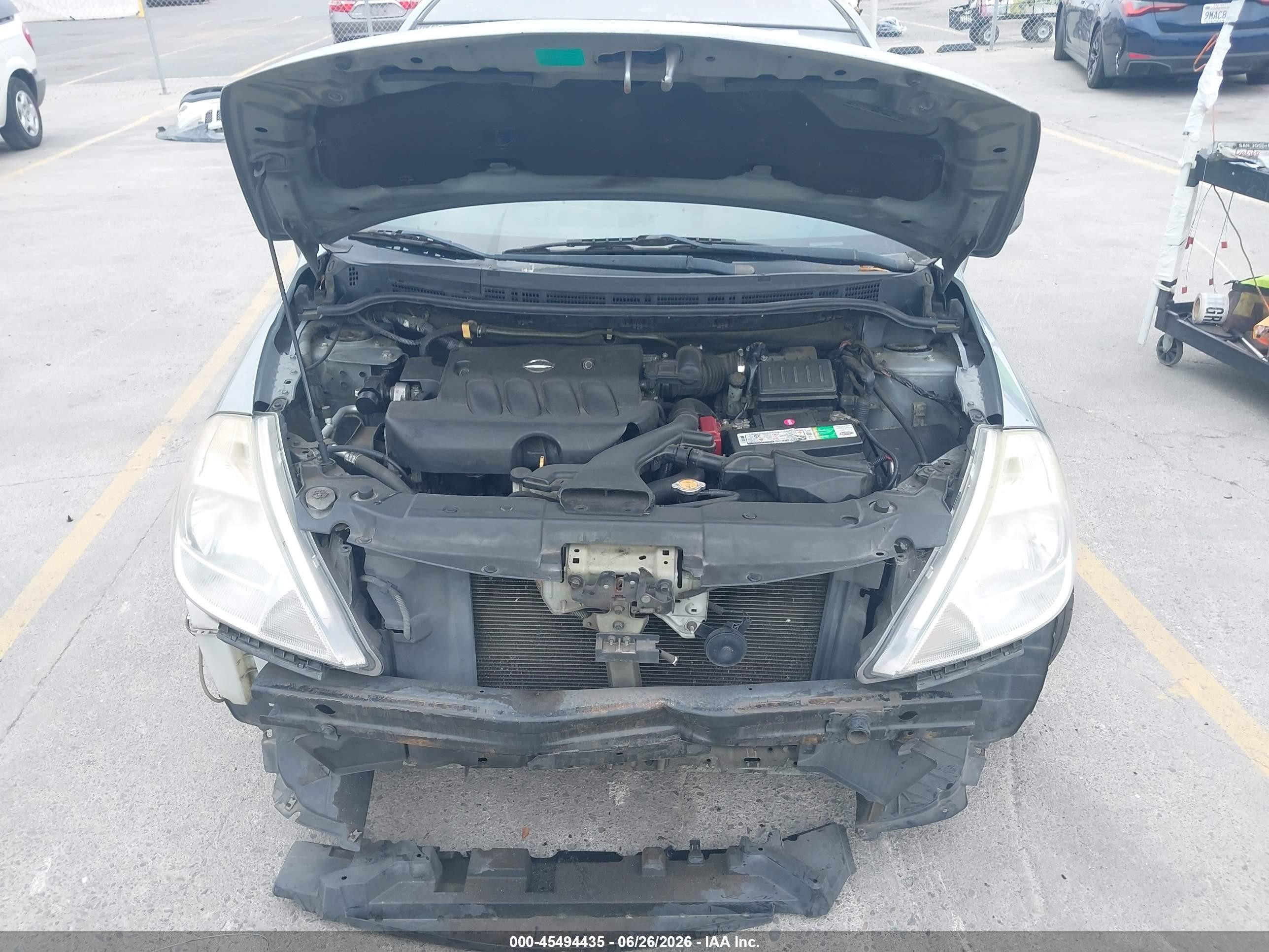 2010 Nissan Versa 1.8s Серый vin: 3N1BC1CPXAL427207