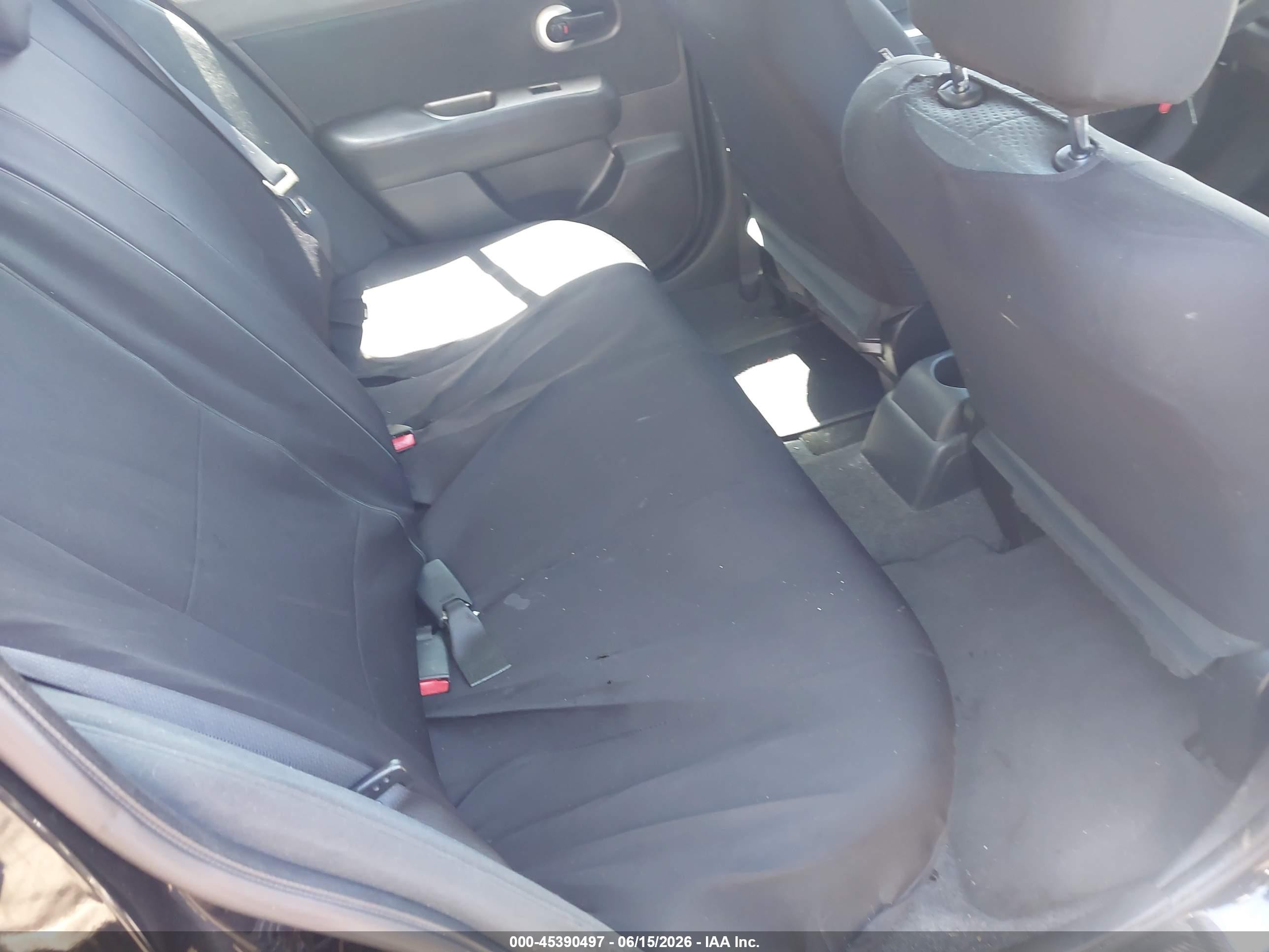 2010 Nissan Versa 1.8s Black vin: 3N1BC1CPXAL451541