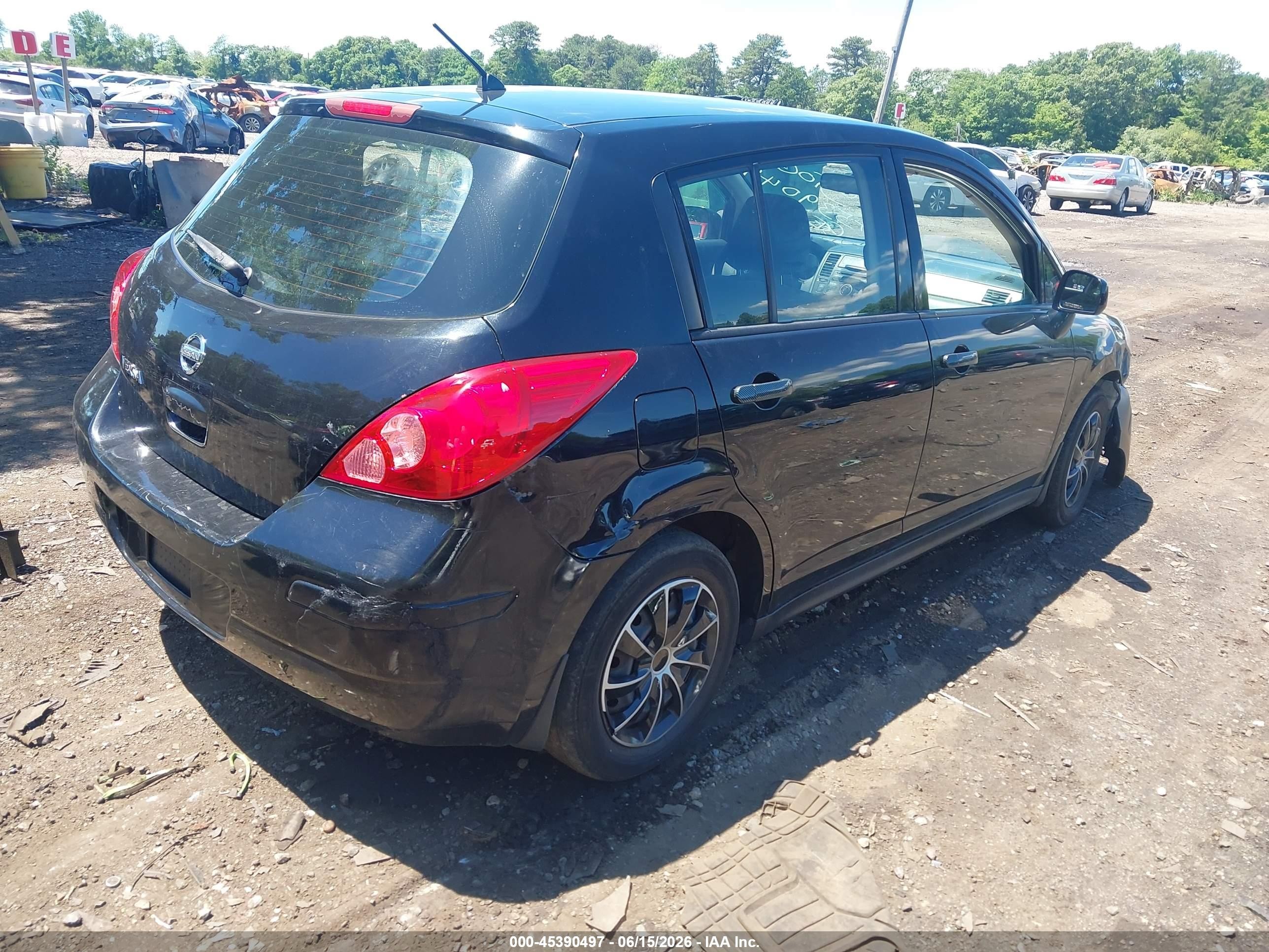 2010 Nissan Versa 1.8s Black vin: 3N1BC1CPXAL451541