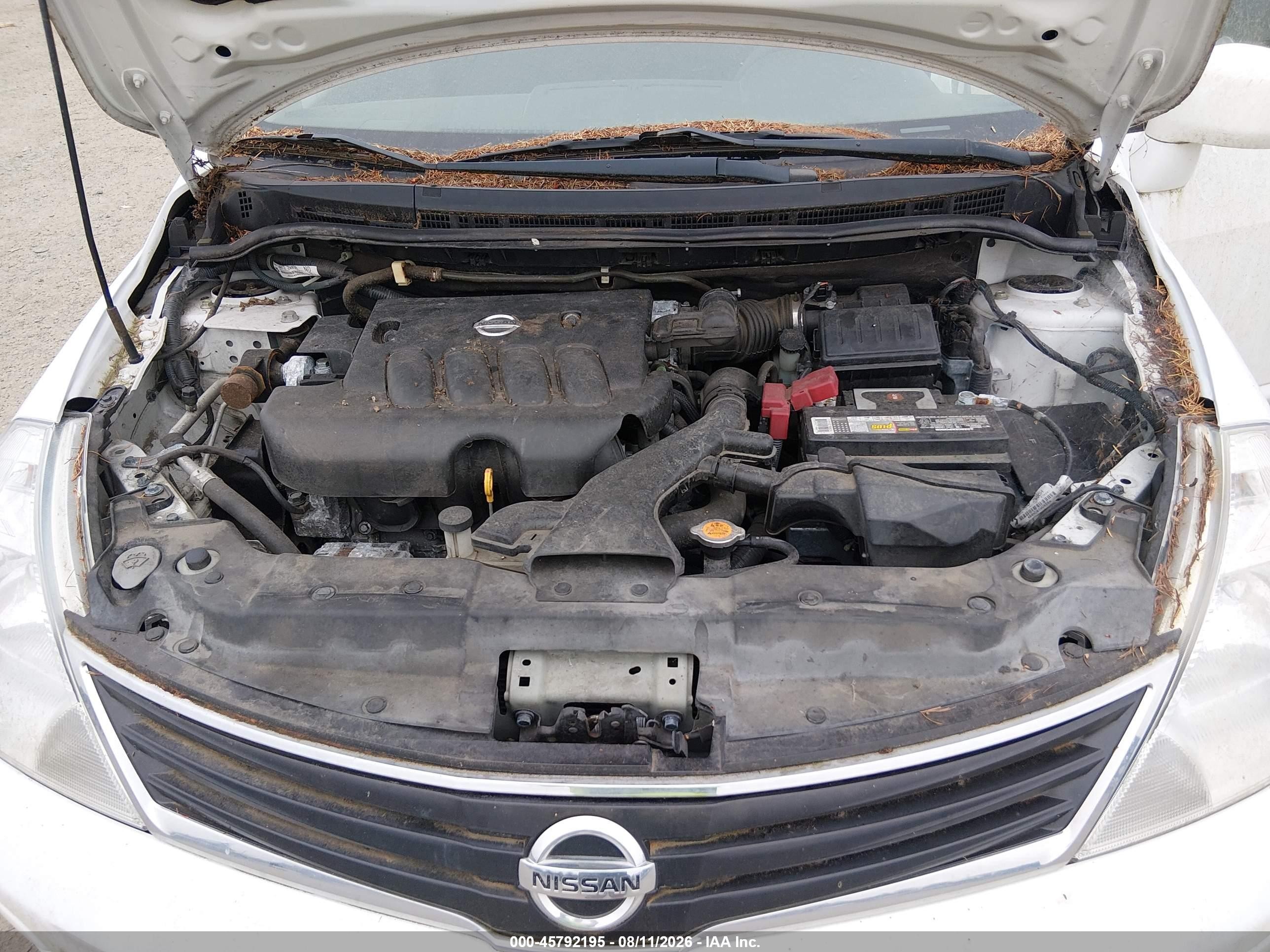 2011 Nissan Versa 1.8s Белый vin: 3N1BC1CPXBL495282