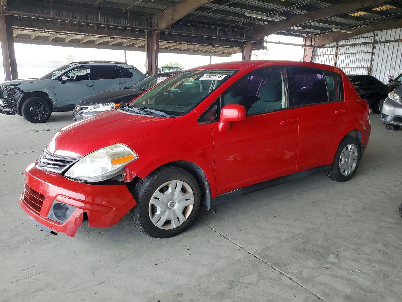 2011 Nissan Versa 1.8 S Red vin: 3N1BC1CPXBL500142