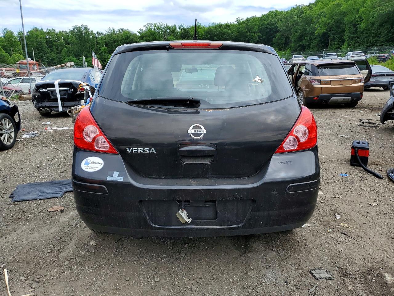 2011 Nissan Versa 1.8 S Black vin: 3N1BC1CPXBL515935